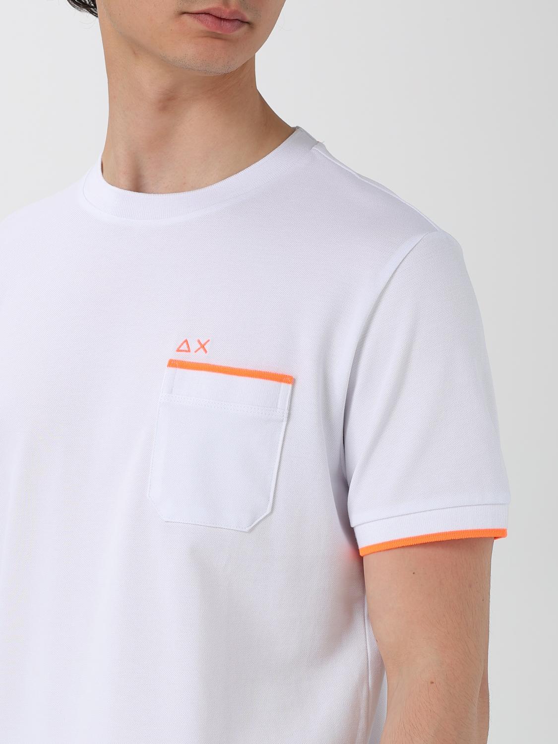 SUN68 T-SHIRT: T-shirt in cotone con logo SUN68, Bianco - Img 3