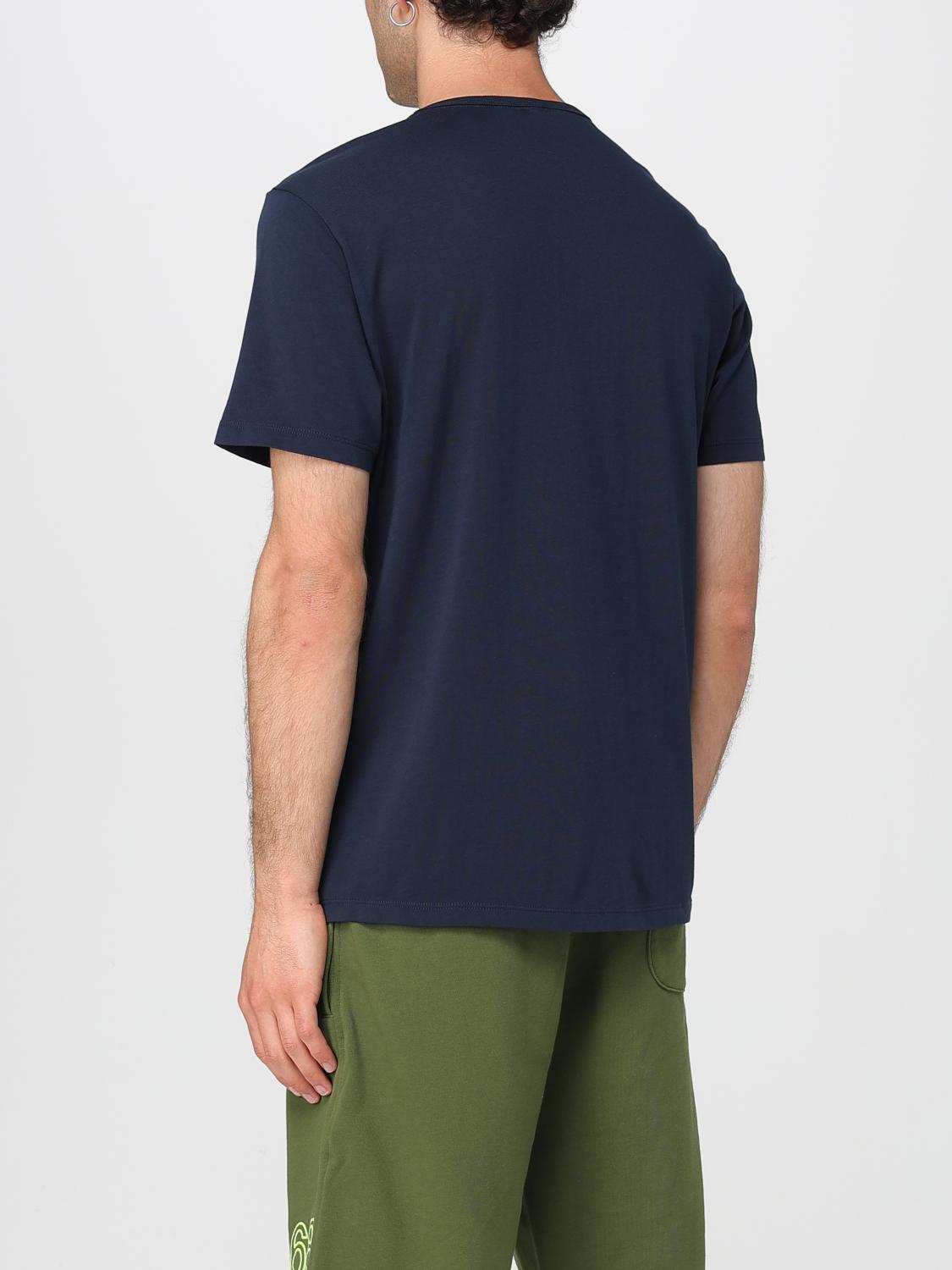 SUN68 T-SHIRT: T-shirt in cotone con toppa SUN68, Blue - Img 2