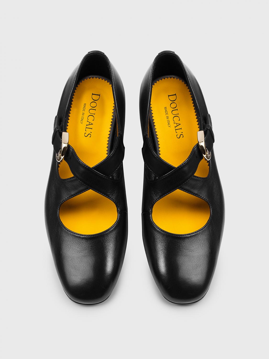 DOUCAL'S BALLERINE: Ballerina Doucal's in nappa , Nero - Img 3