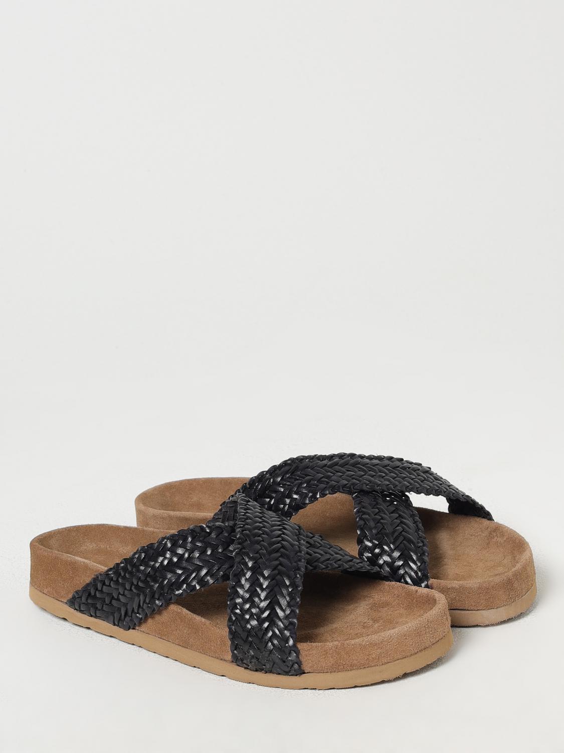 DRAGON DIFFUSION HEELED SANDAL: Flat sandals woman Dragon Diffusion, Black - Img 2