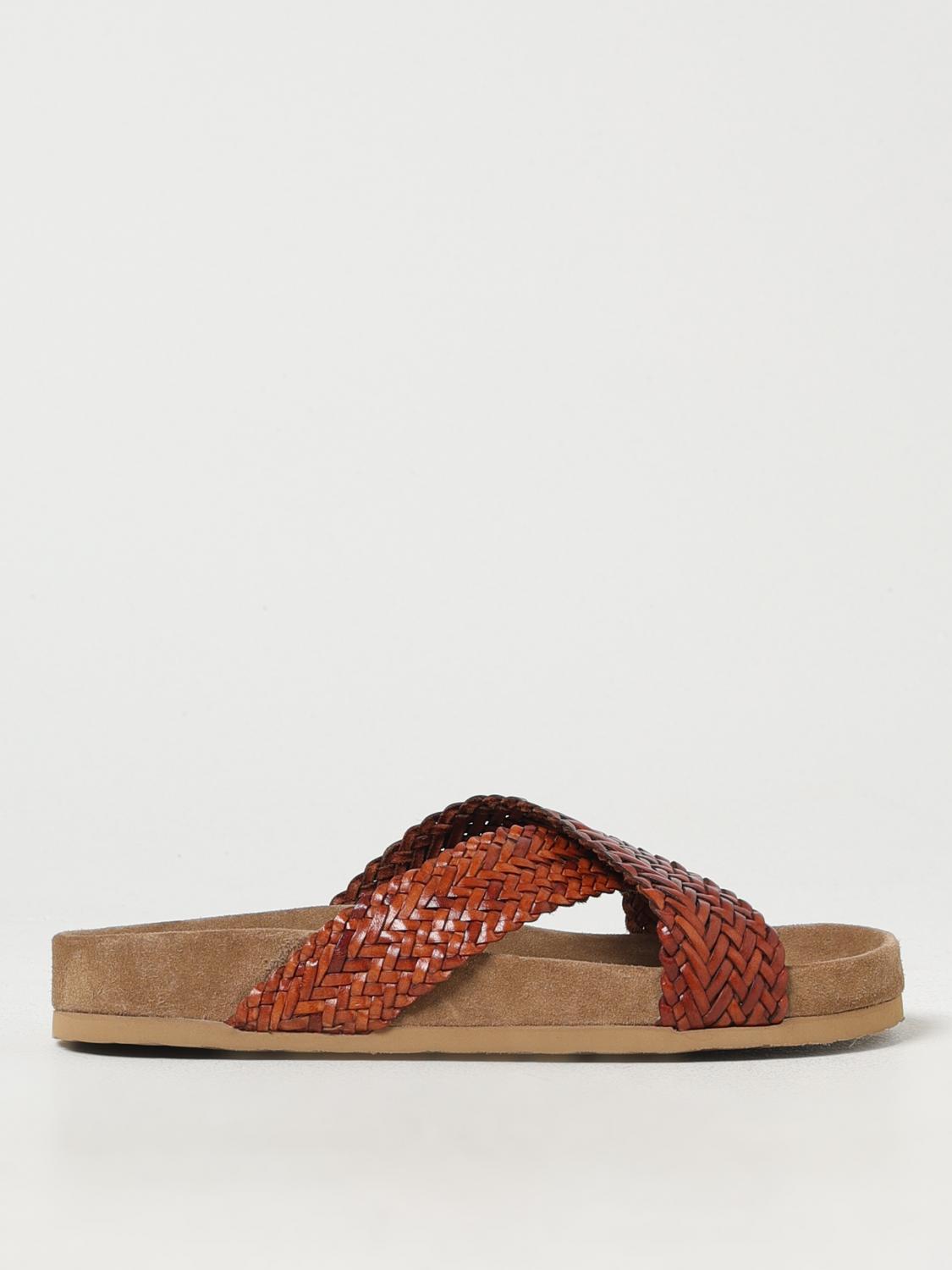 DRAGON DIFFUSION HEELED SANDAL: Flat sandals woman Dragon Diffusion, Orange - Img 1