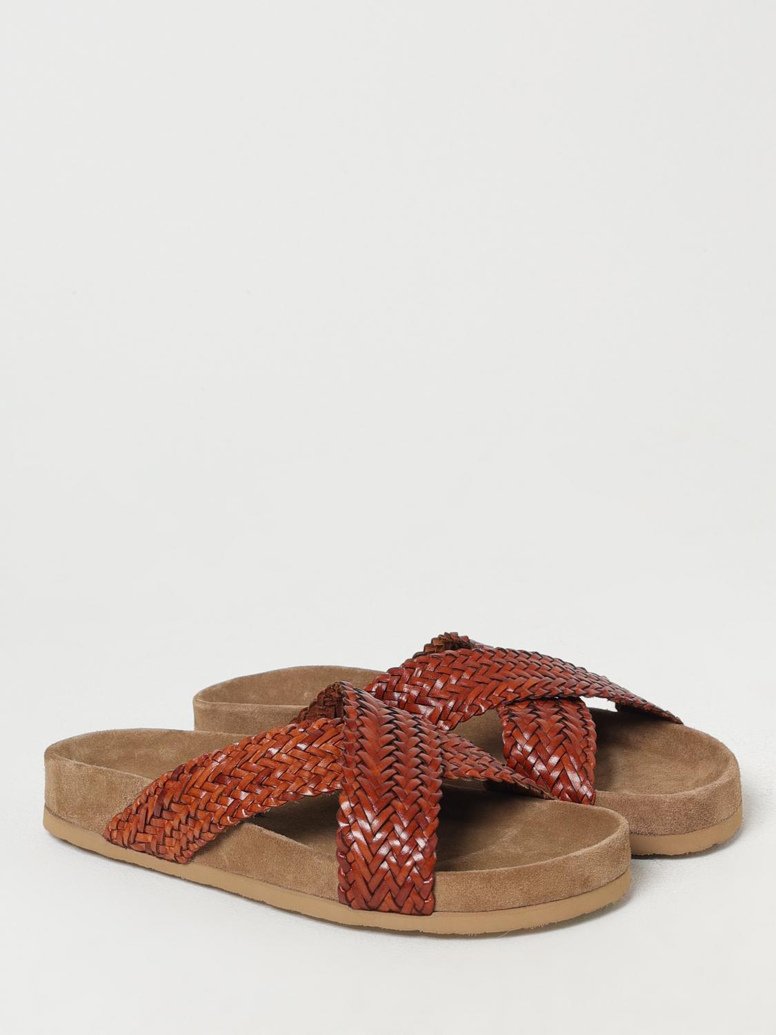 DRAGON DIFFUSION HEELED SANDAL: Flat sandals woman Dragon Diffusion, Orange - Img 2