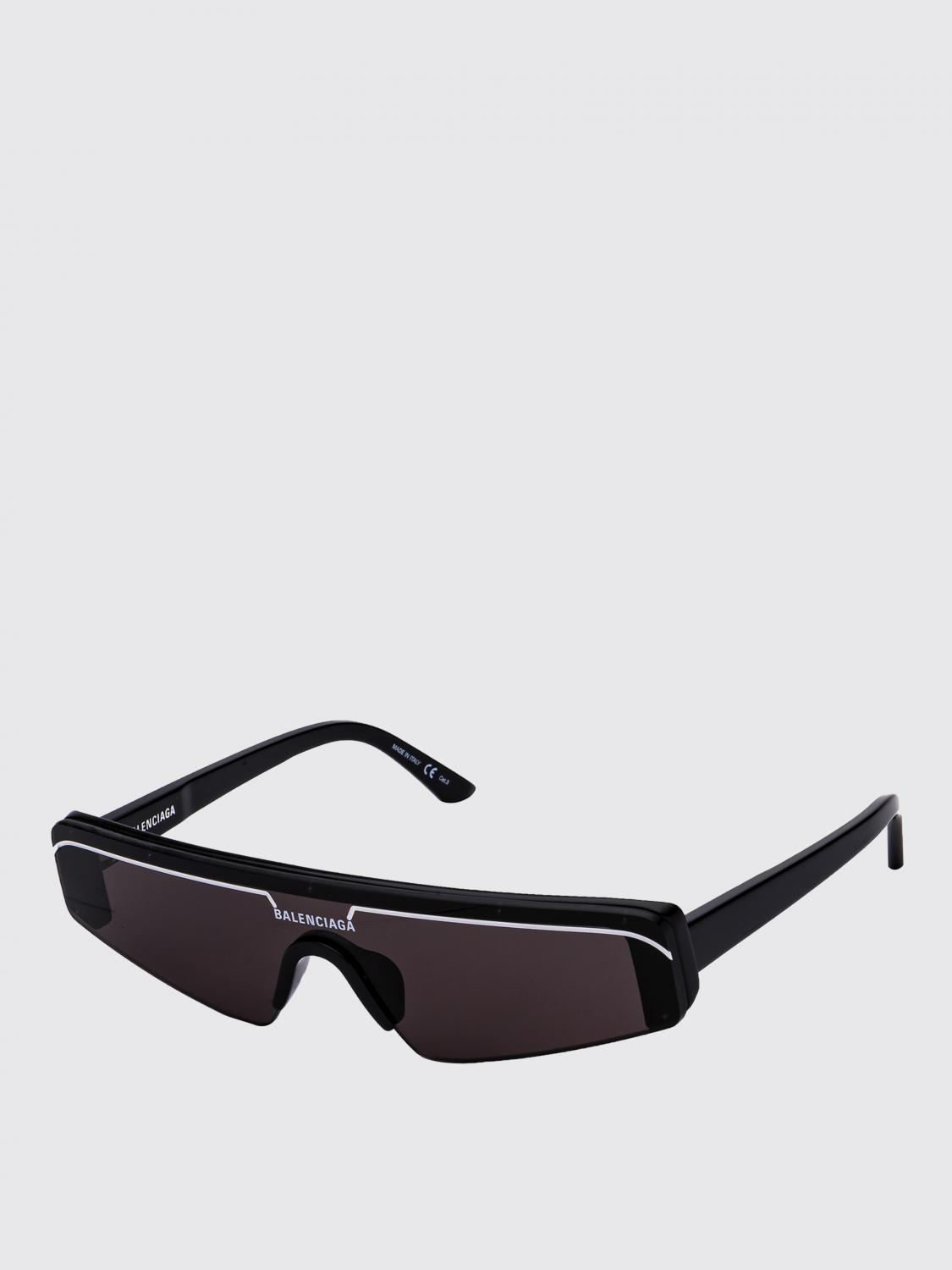 BALENCIAGA LUNETTES DE SOLEIL: Lunettes de soleil en acétate Balenciaga, Noir - Img 1
