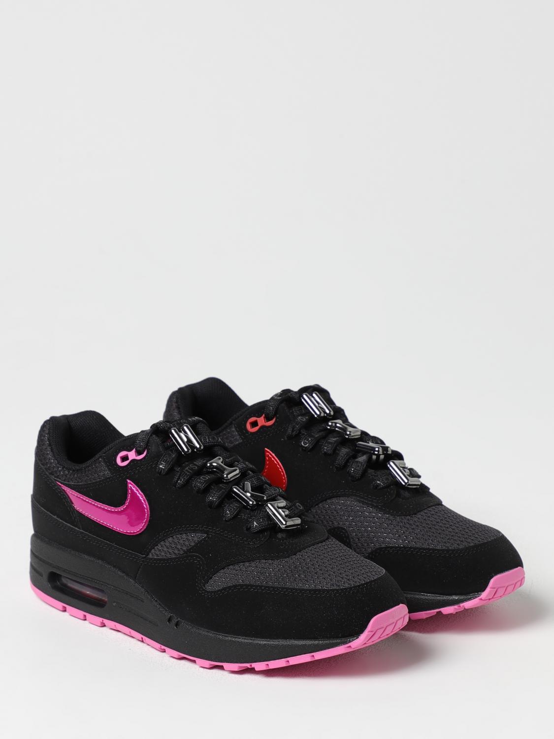 NIKE SNEAKERS: Sneakers Air Max 1 Premium Nike in camoscio e mesh , Nero - Img 2