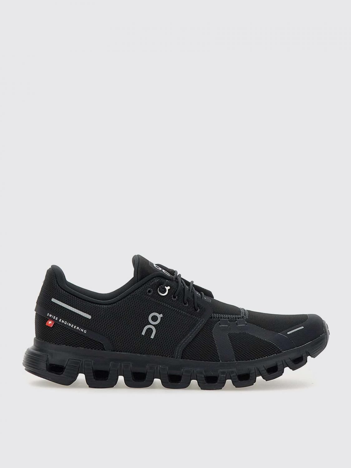 ON RUNNING SNEAKERS: Sneakers Cloud 6 On in mesh riciclato e gomma , Nero - Img 1