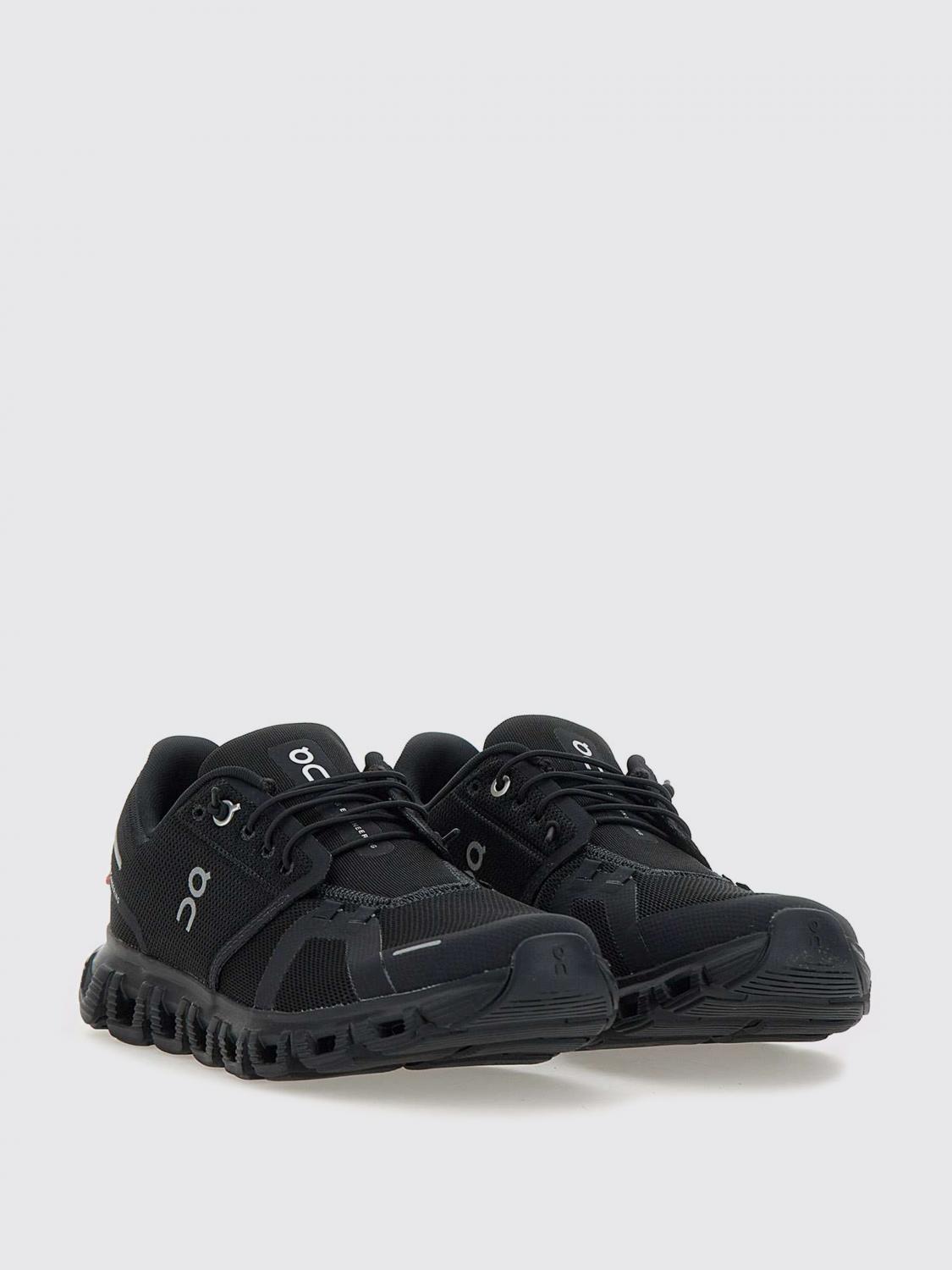 ON RUNNING SNEAKERS: Sneakers Cloud 6 On in mesh riciclato e gomma , Nero - Img 2