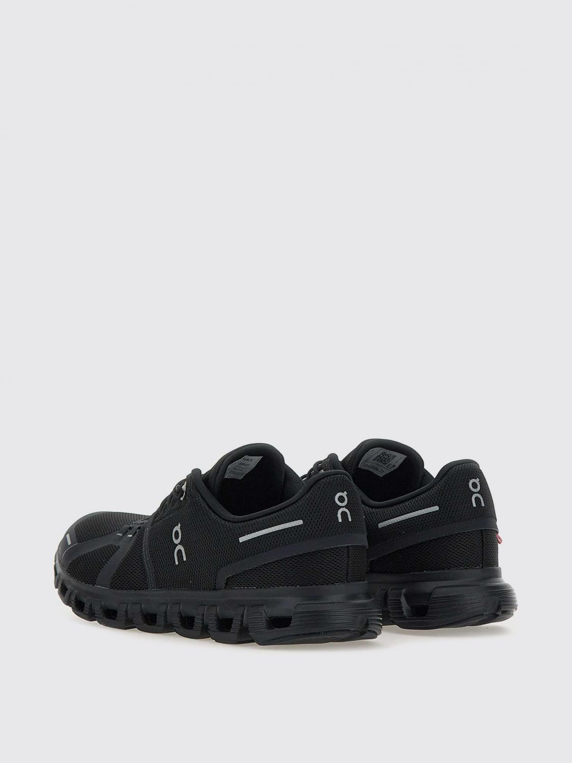 ON RUNNING SNEAKERS: Sneakers Cloud 6 On in mesh riciclato e gomma , Nero - Img 3