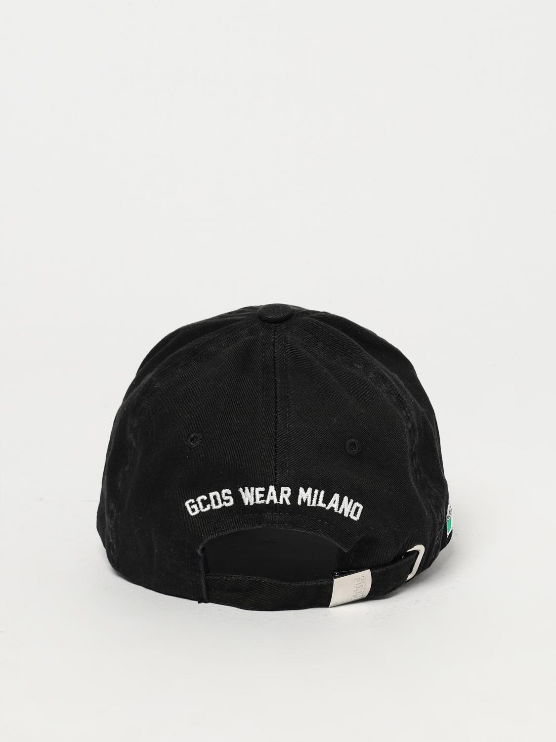GCDS HAT: Hat men GCDS, Black - Img 3