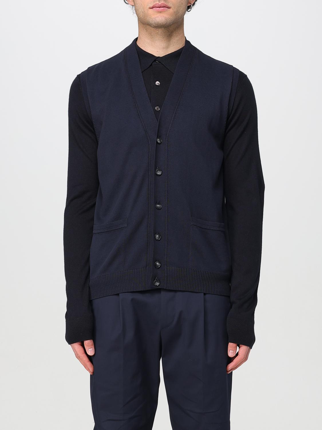ALPHA STUDIO STRICKJACKE: Mantel herren Alpha Studio, Blau - Img 1