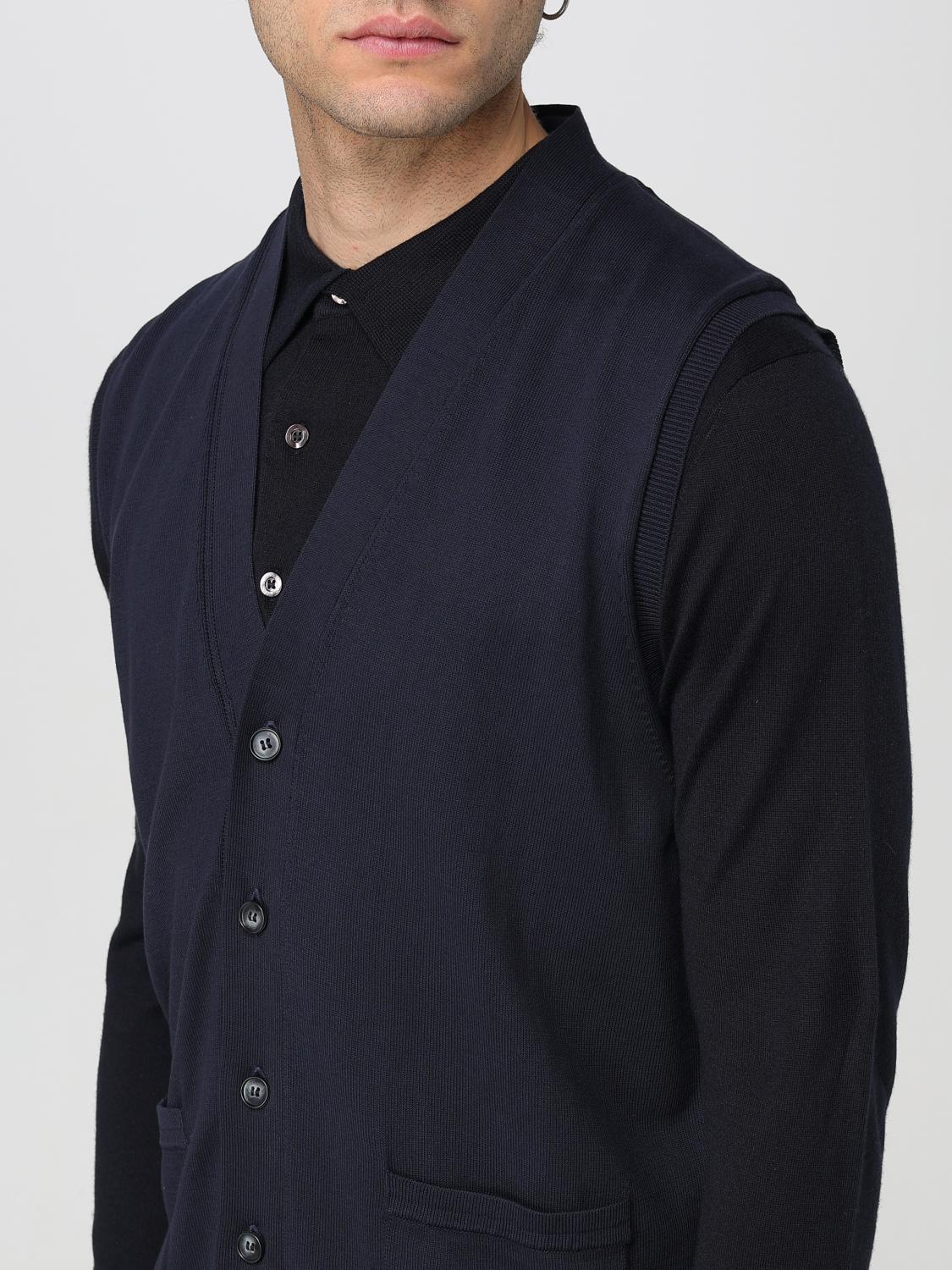 ALPHA STUDIO STRICKJACKE: Mantel herren Alpha Studio, Blau - Img 4