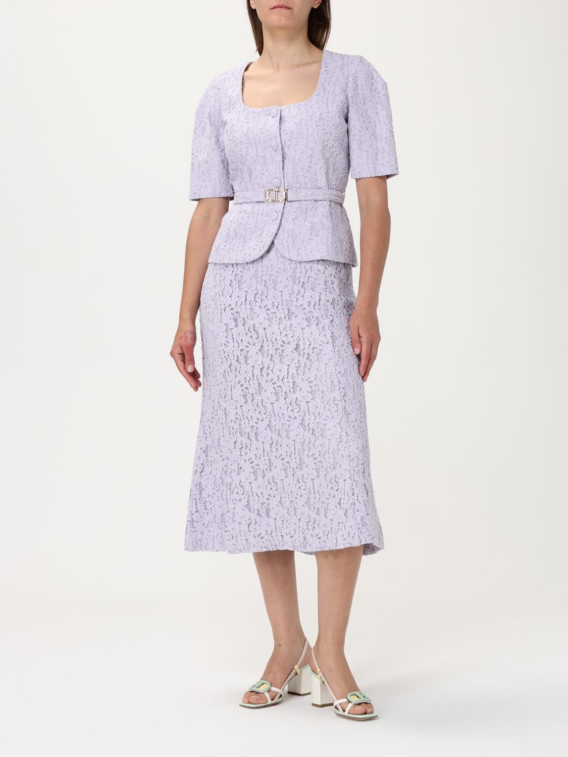 TWINSET FALDA: Falda mujer Twinset, Lila - Img 2