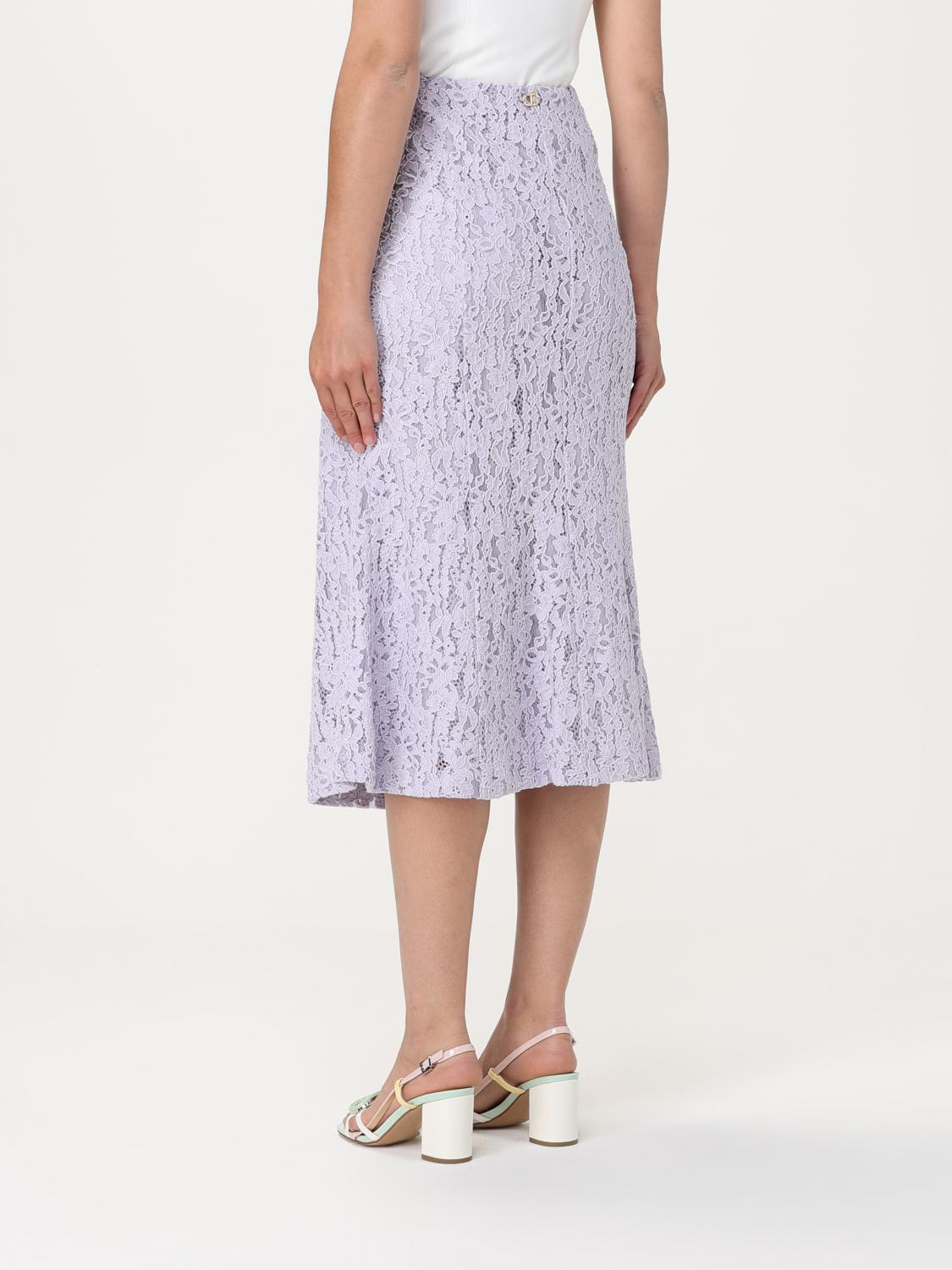TWINSET FALDA: Falda mujer Twinset, Lila - Img 3