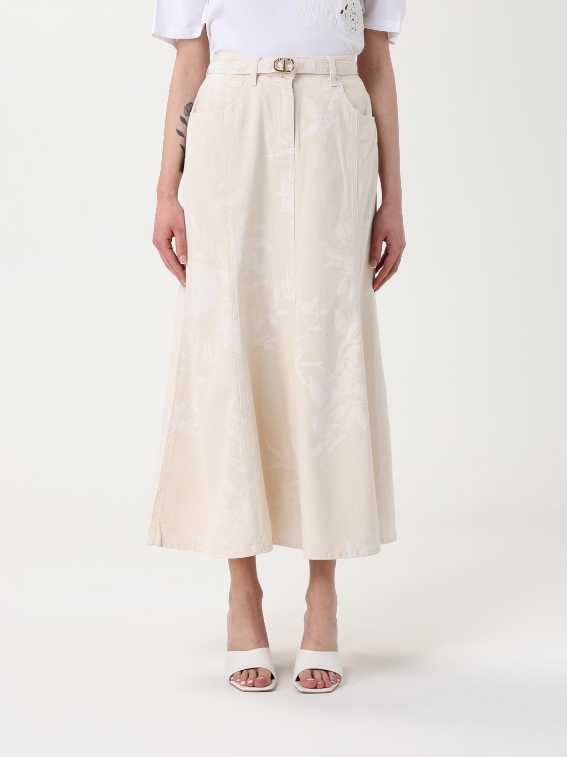 TWINSET FALDA: Falda mujer Twinset, Blanco - Img 1