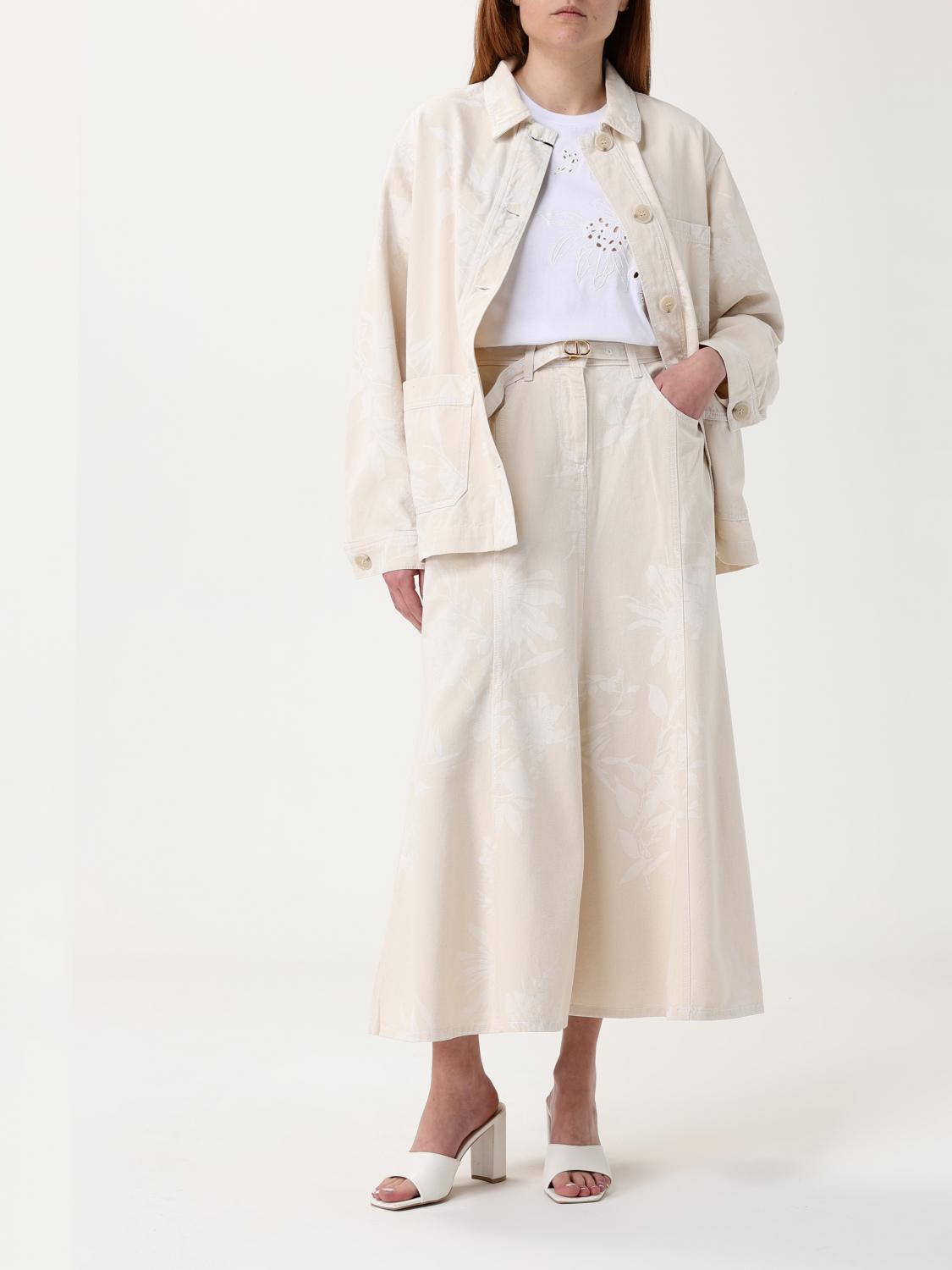 TWINSET FALDA: Falda mujer Twinset, Blanco - Img 2