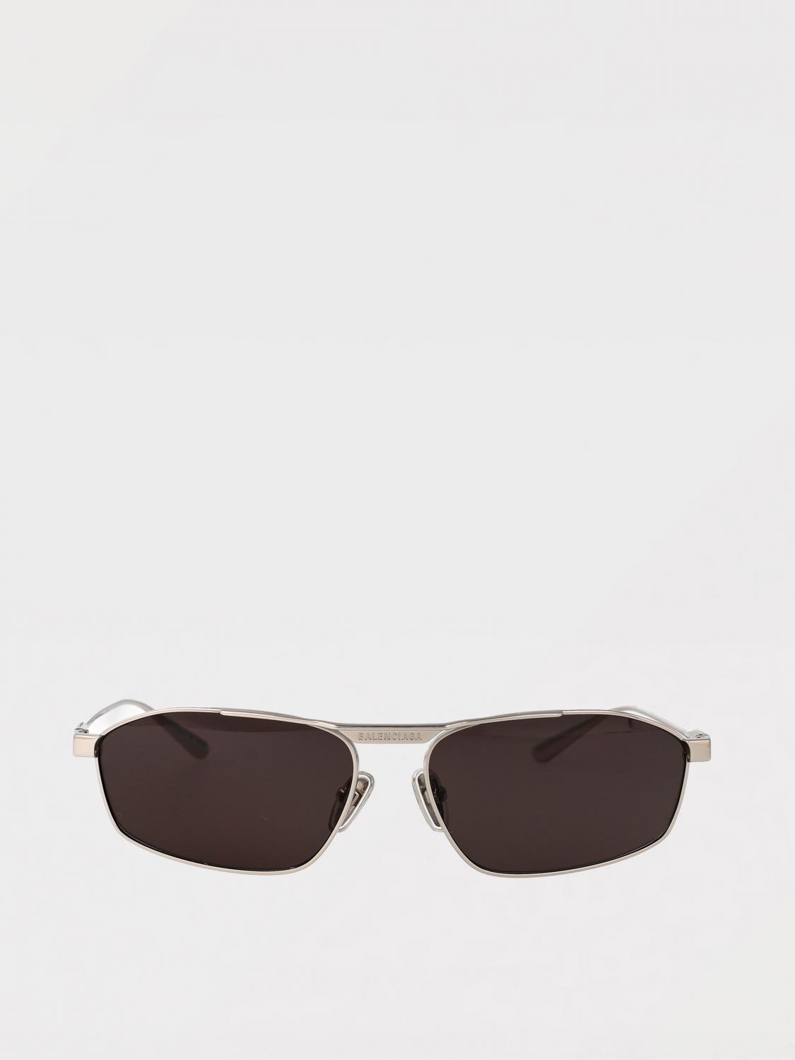 BALENCIAGA 선글라스: Balenciaga 메탈 선글라스, 브라운 - Img 1