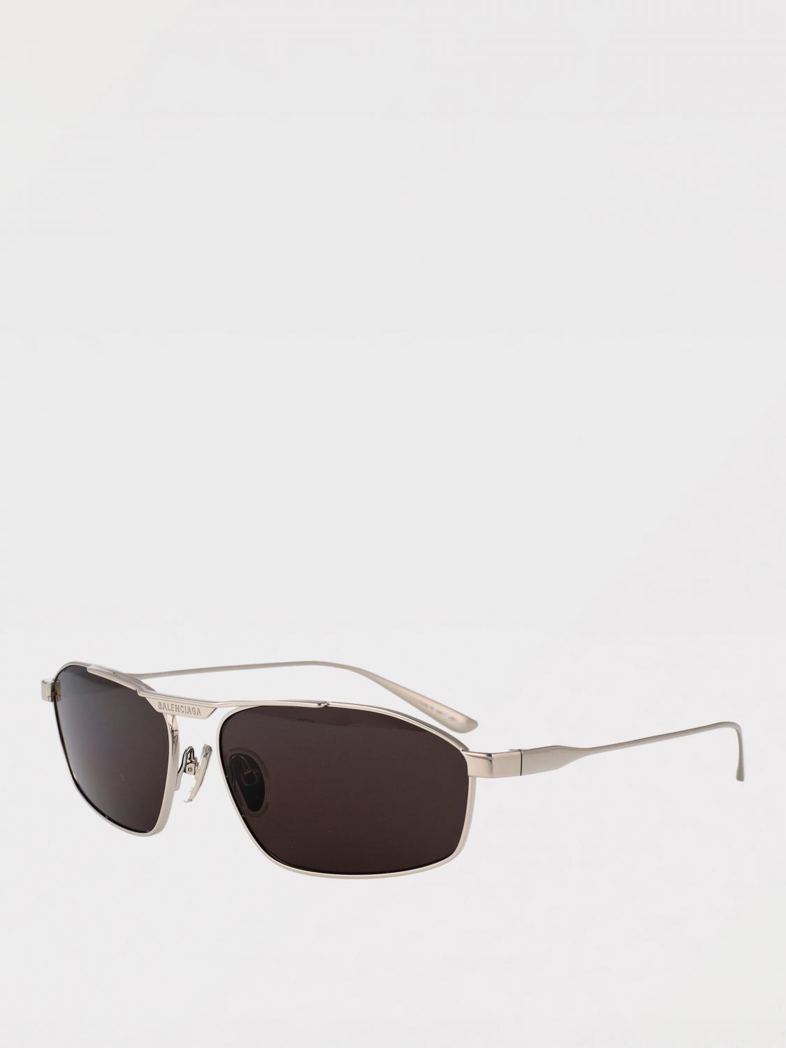 BALENCIAGA 선글라스: Balenciaga 메탈 선글라스, 브라운 - Img 2