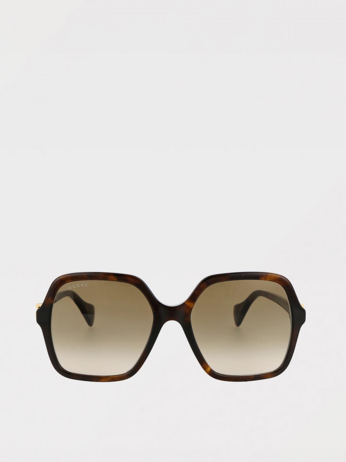 GUCCI OCCHIALI DA SOLE: Occhiali da sole GG1072S Gucci in acetato , Marrone - Img 1