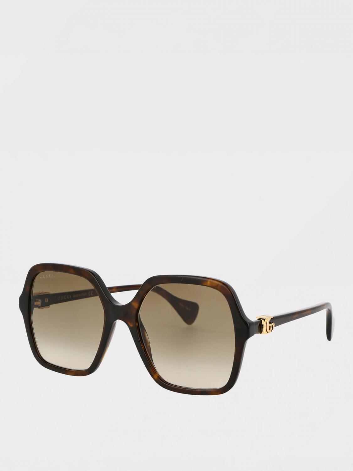 GUCCI OCCHIALI DA SOLE: Occhiali da sole GG1072S Gucci in acetato , Marrone - Img 2
