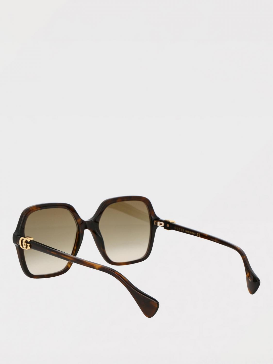 GUCCI OCCHIALI DA SOLE: Occhiali da sole GG1072S Gucci in acetato , Marrone - Img 3