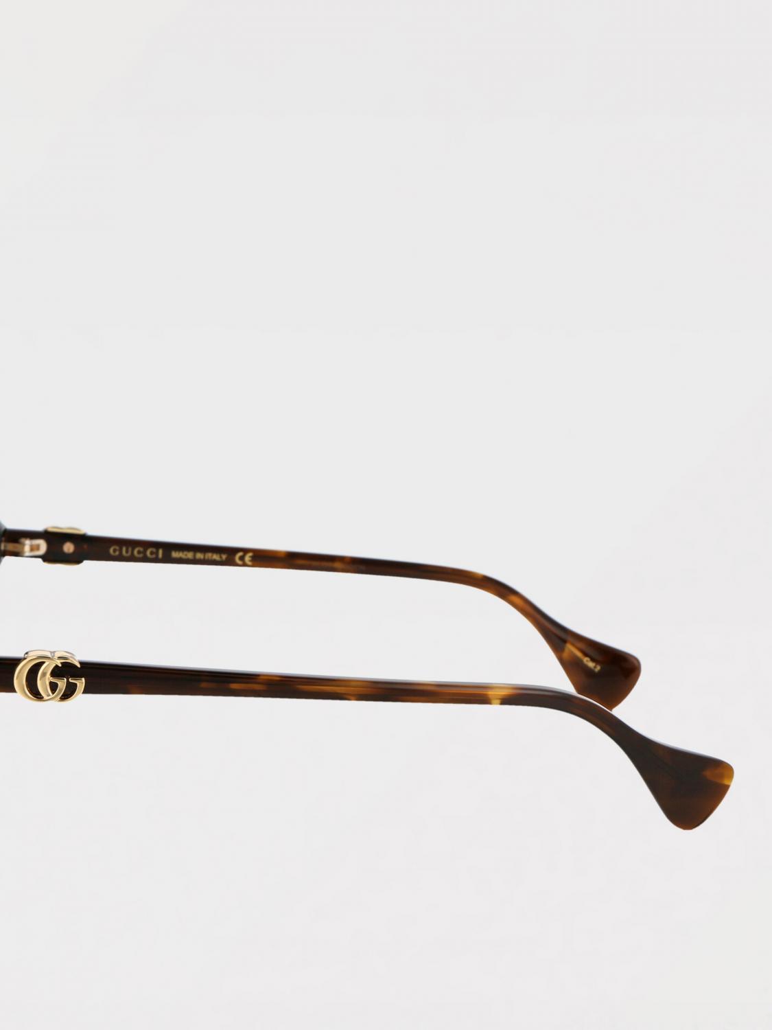 GUCCI OCCHIALI DA SOLE: Occhiali da sole GG1072S Gucci in acetato , Marrone - Img 4