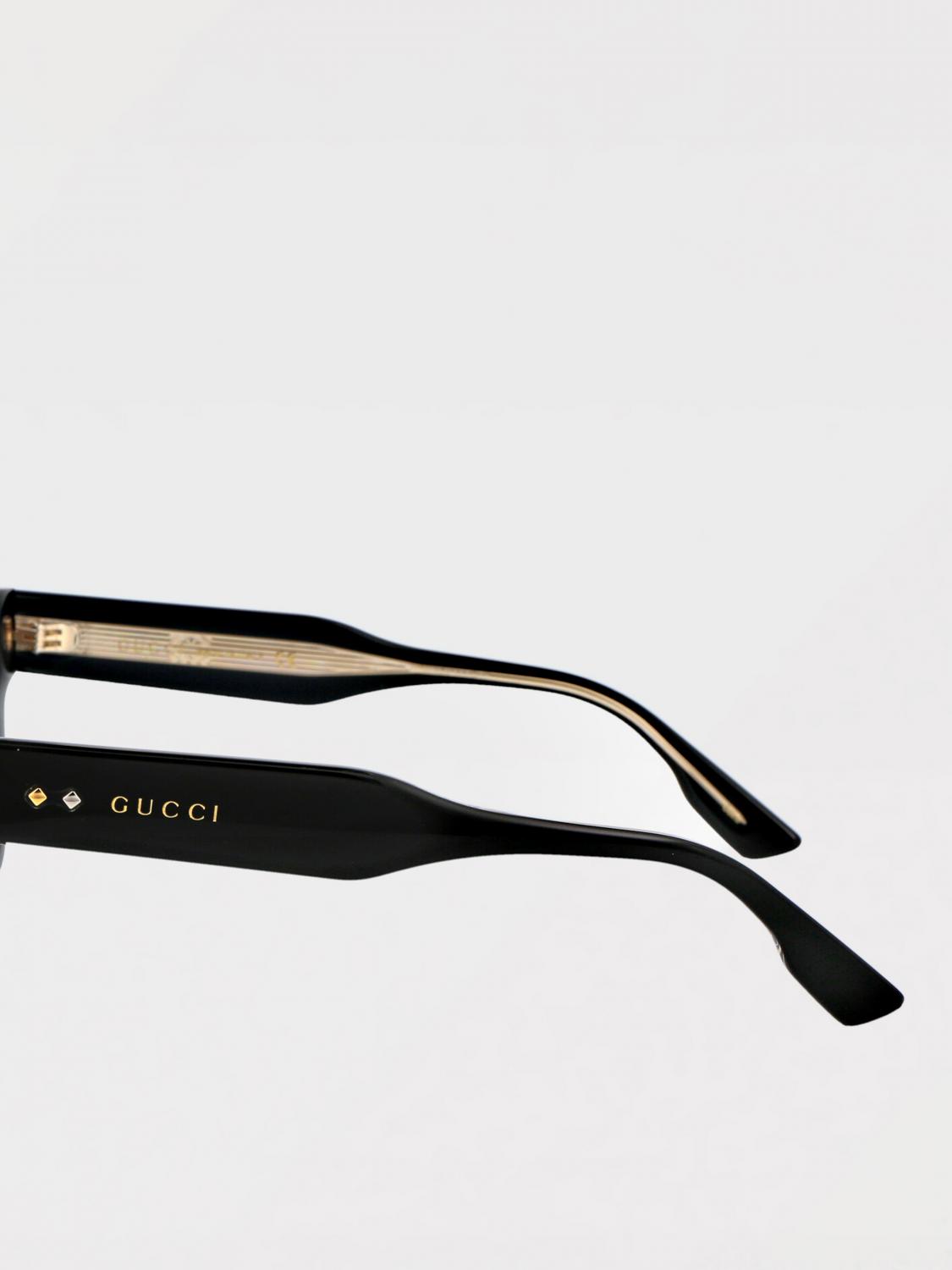GUCCI SUNGLASSES: Sunglasses men Gucci, Black - Img 4