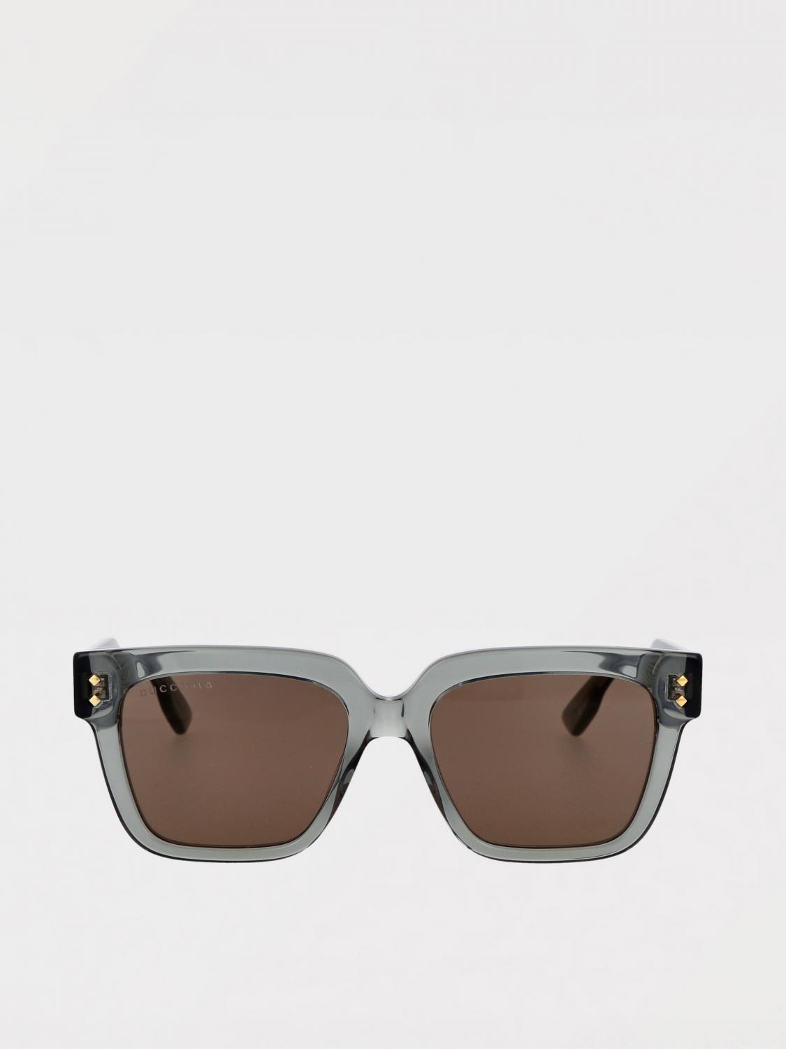 GUCCI OCCHIALI DA SOLE: Occhiali da sole GG1084S Gucci in acetato , Grigio - Img 1