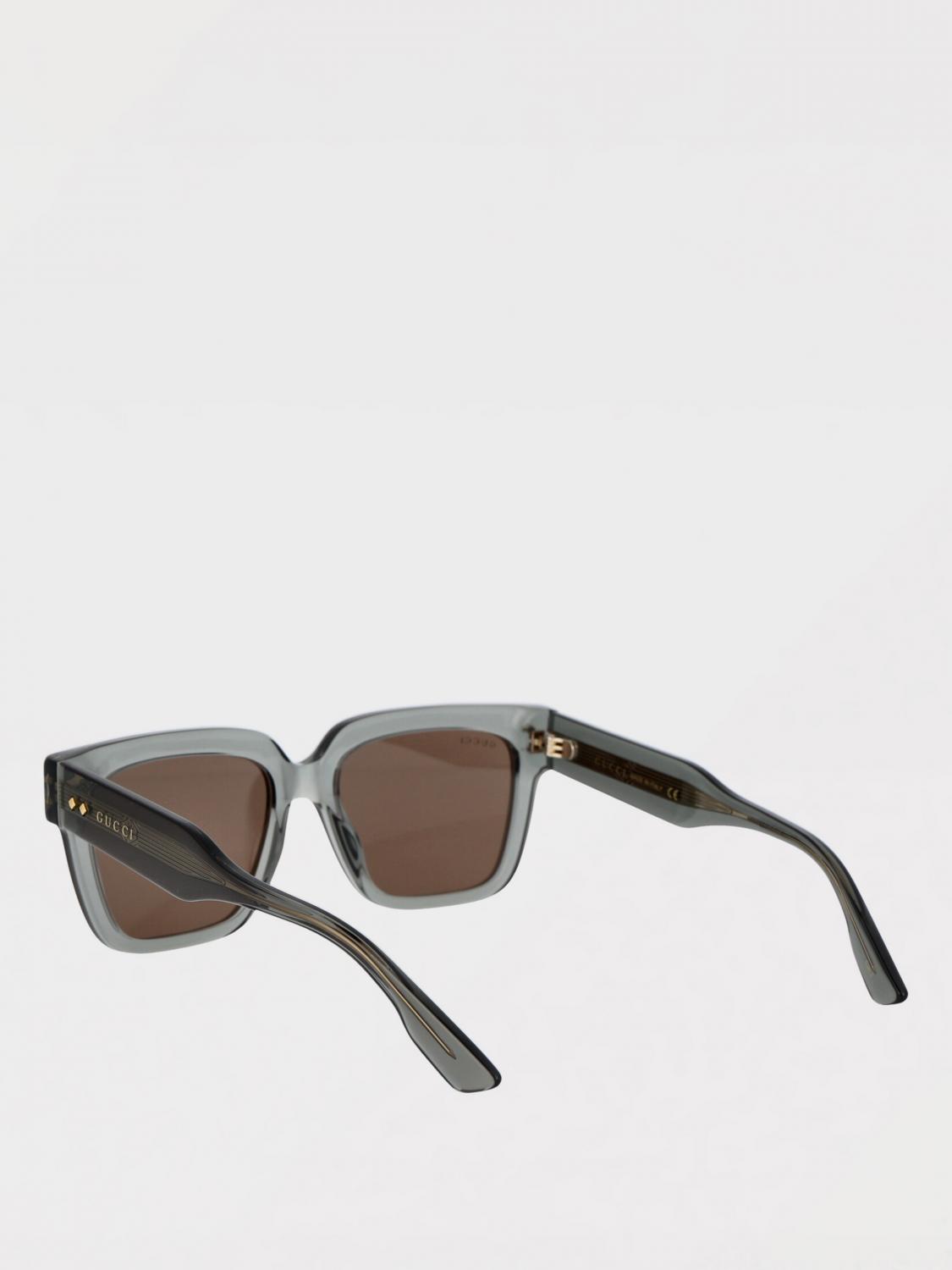 GUCCI OCCHIALI DA SOLE: Occhiali da sole GG1084S Gucci in acetato , Grigio - Img 3