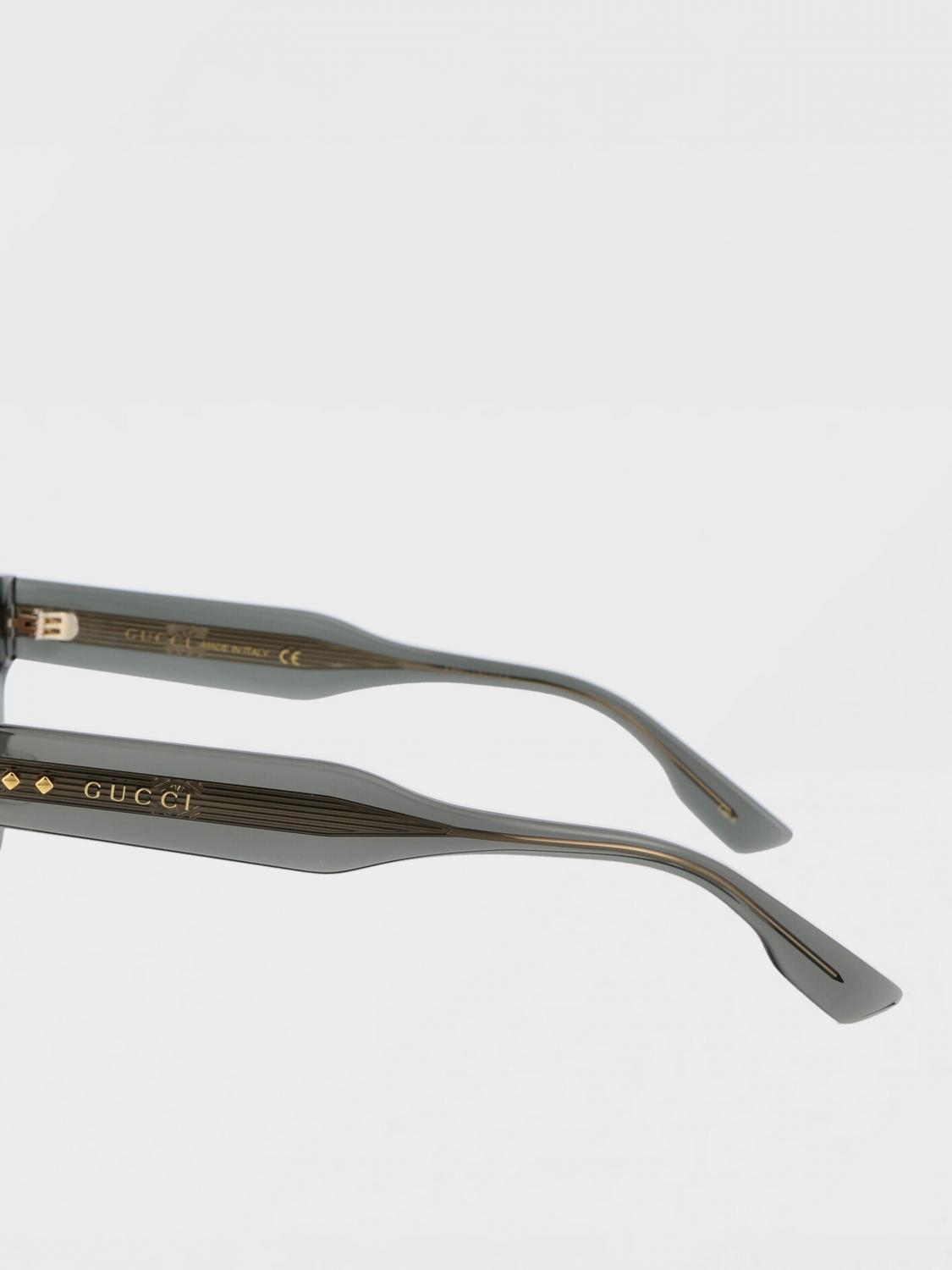 GUCCI OCCHIALI DA SOLE: Occhiali da sole GG1084S Gucci in acetato , Grigio - Img 4