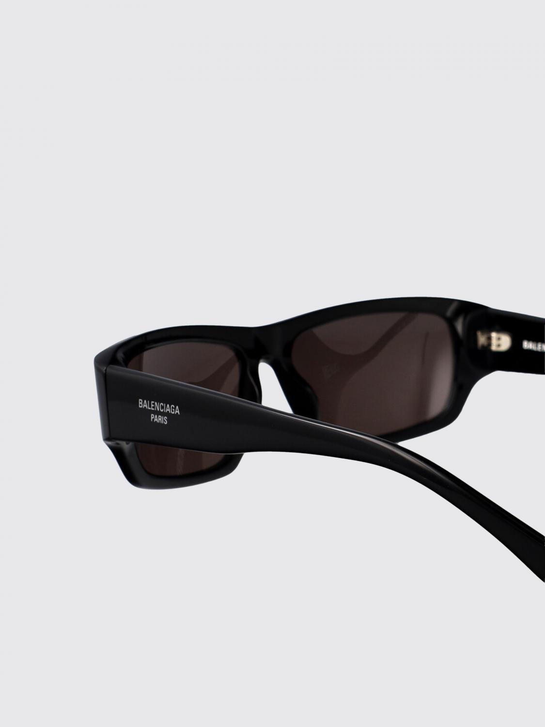 BALENCIAGA OCCHIALI DA SOLE: Occhiali da sole in acetato Balenciaga, Nero - Img 4