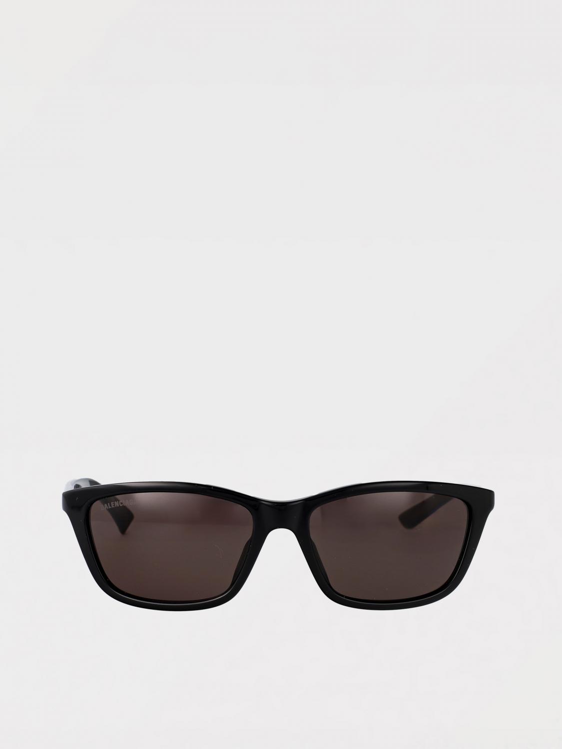BALENCIAGA SUNGLASSES: Balenciaga Acetate Sunglasses, Black - Img 1