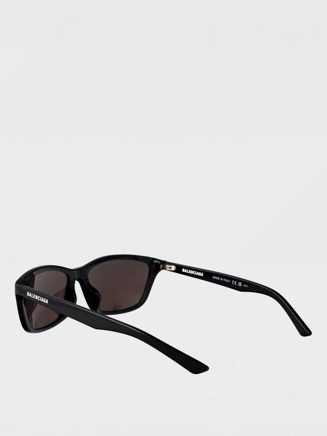 BALENCIAGA SUNGLASSES: Balenciaga Acetate Sunglasses, Black - Img 3