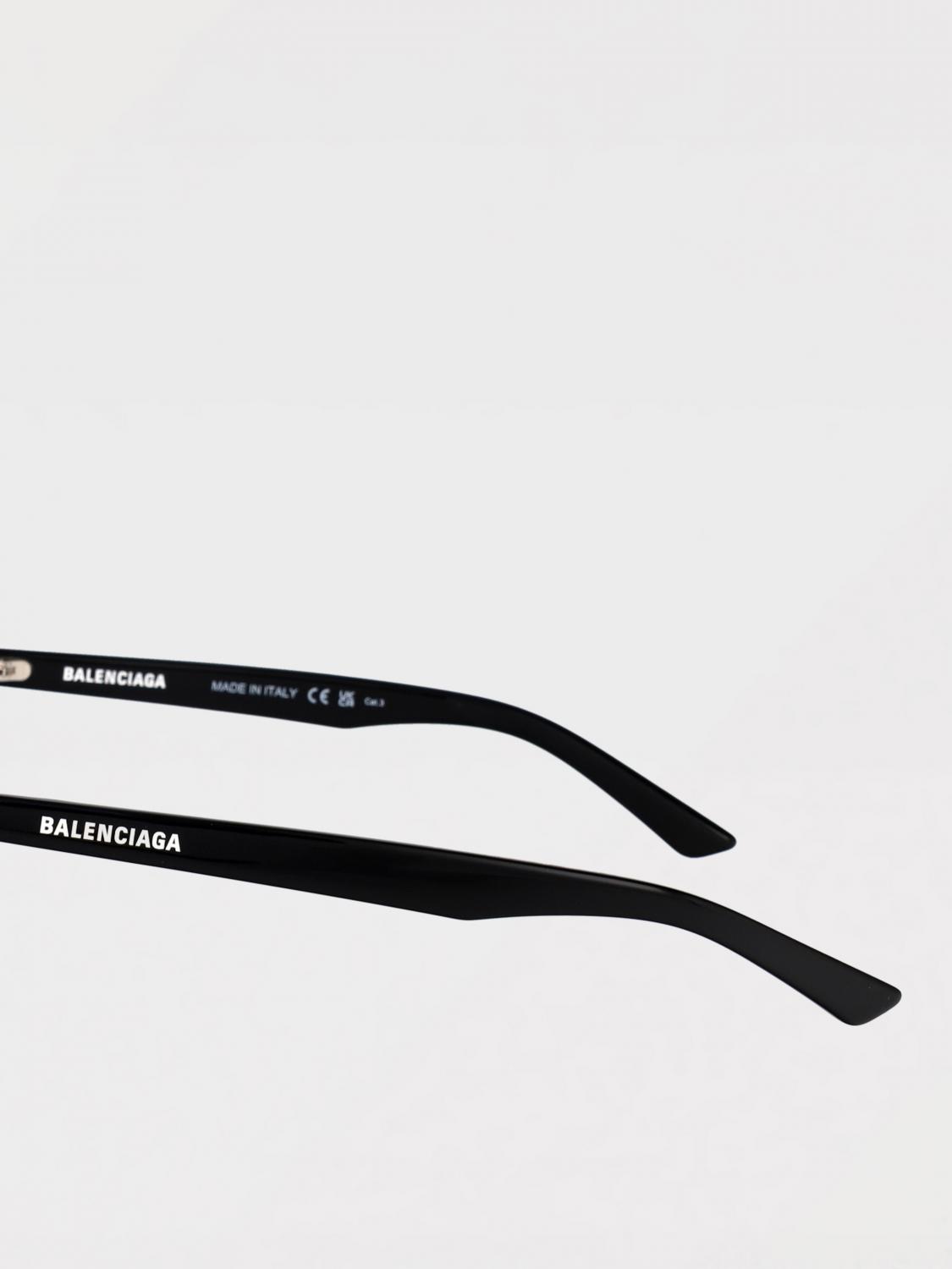 BALENCIAGA SUNGLASSES: Balenciaga Acetate Sunglasses, Black - Img 4
