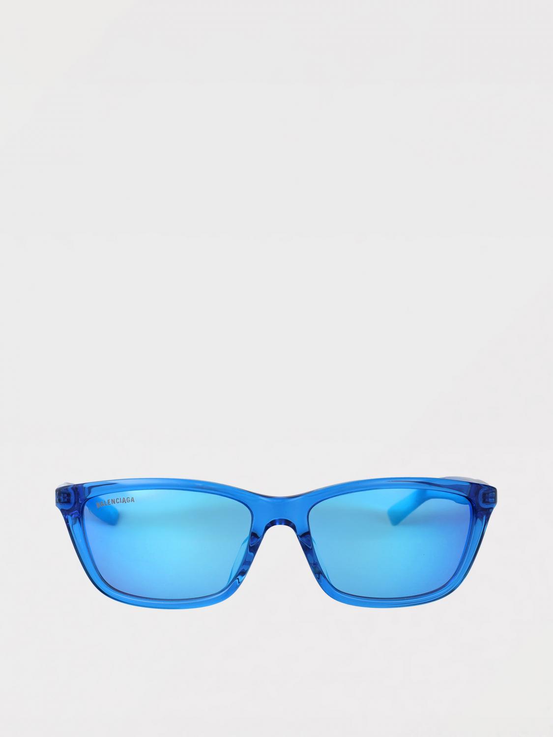 BALENCIAGA OCCHIALI DA SOLE: Occhiali da sole in acetato Balenciaga, Blue - Img 1