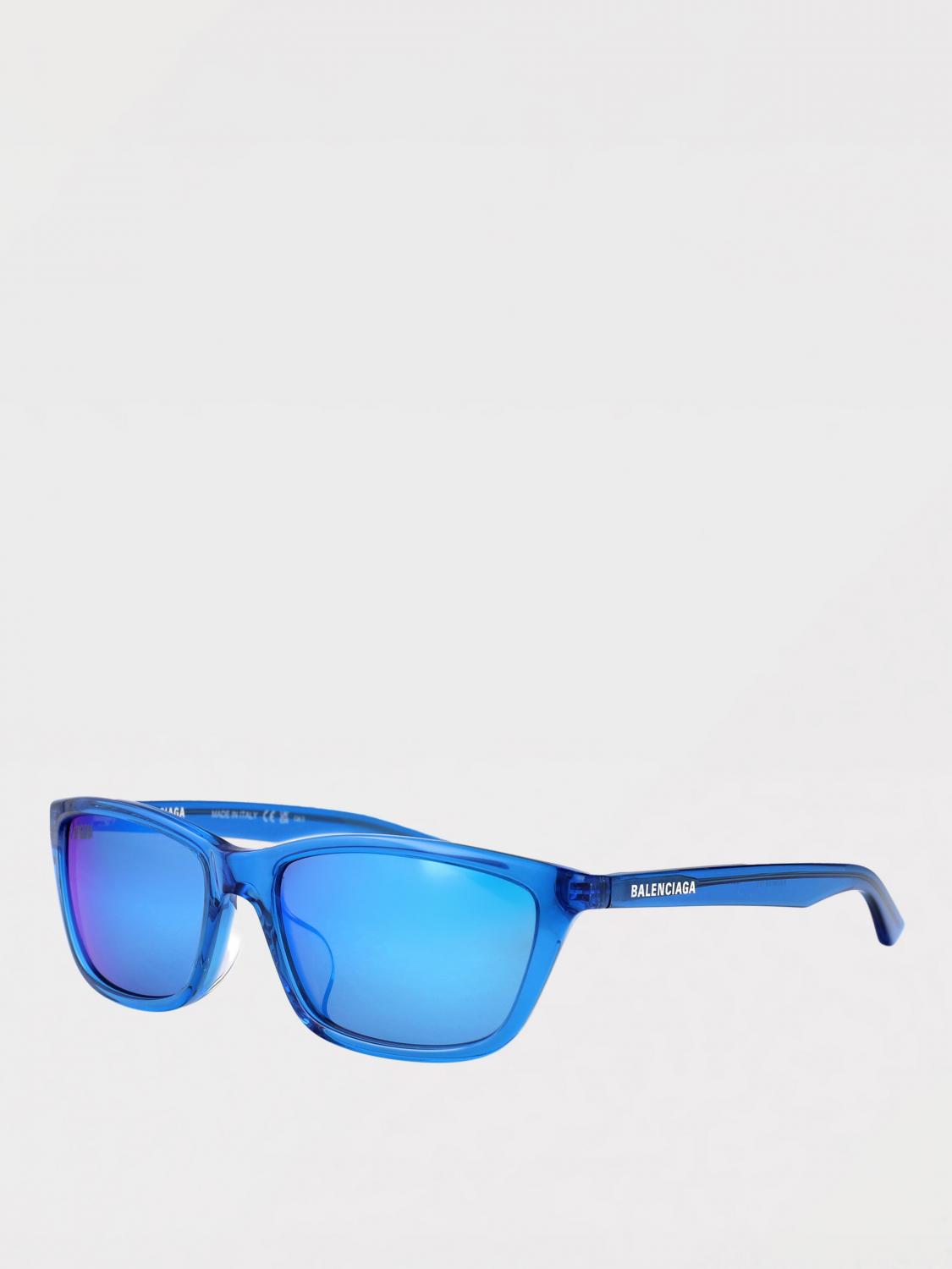 BALENCIAGA OCCHIALI DA SOLE: Occhiali da sole in acetato Balenciaga, Blue - Img 2