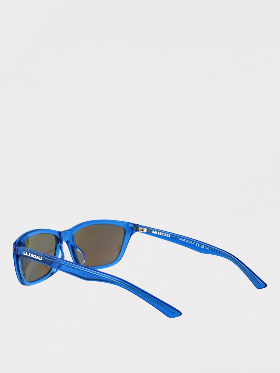 BALENCIAGA OCCHIALI DA SOLE: Occhiali da sole in acetato Balenciaga, Blue - Img 3