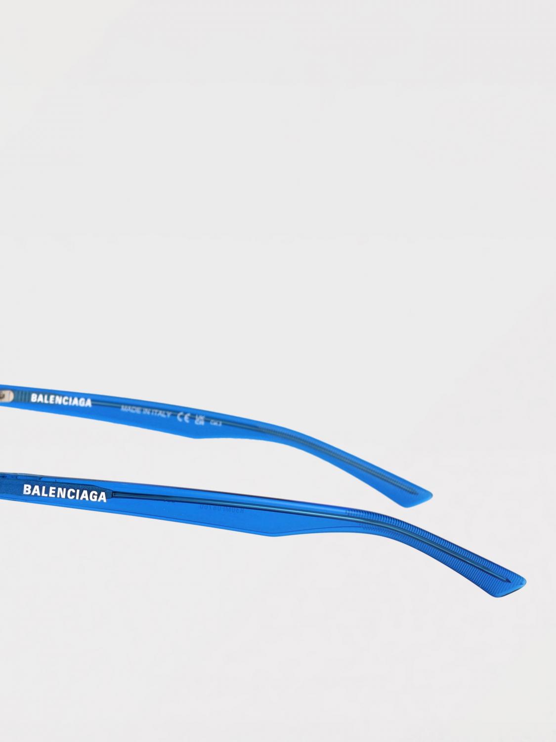 BALENCIAGA OCCHIALI DA SOLE: Occhiali da sole in acetato Balenciaga, Blue - Img 4