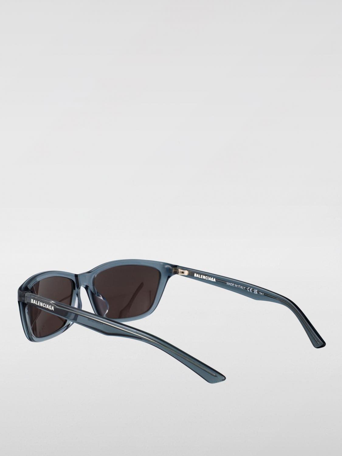 BALENCIAGA OCCHIALI DA SOLE: Occhiali da sole in acetato Balenciaga, Verde - Img 3