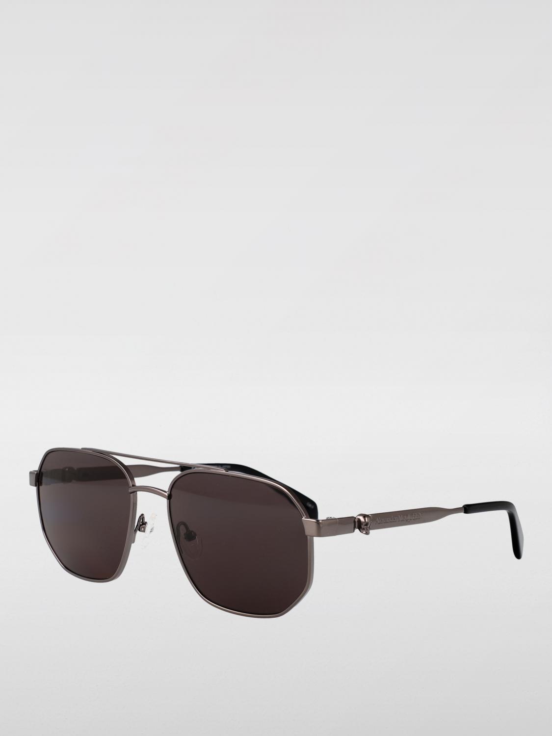 MCQUEEN サングラス: McQueen AM0458S メタルサングラス, グレー - Img 1
