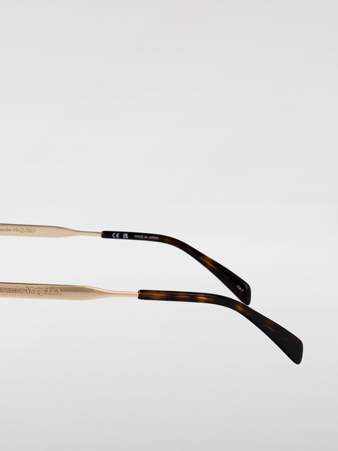 MCQUEEN 선글라스: McQueen AM0458S 메탈 선글라스, 골드 - Img 4
