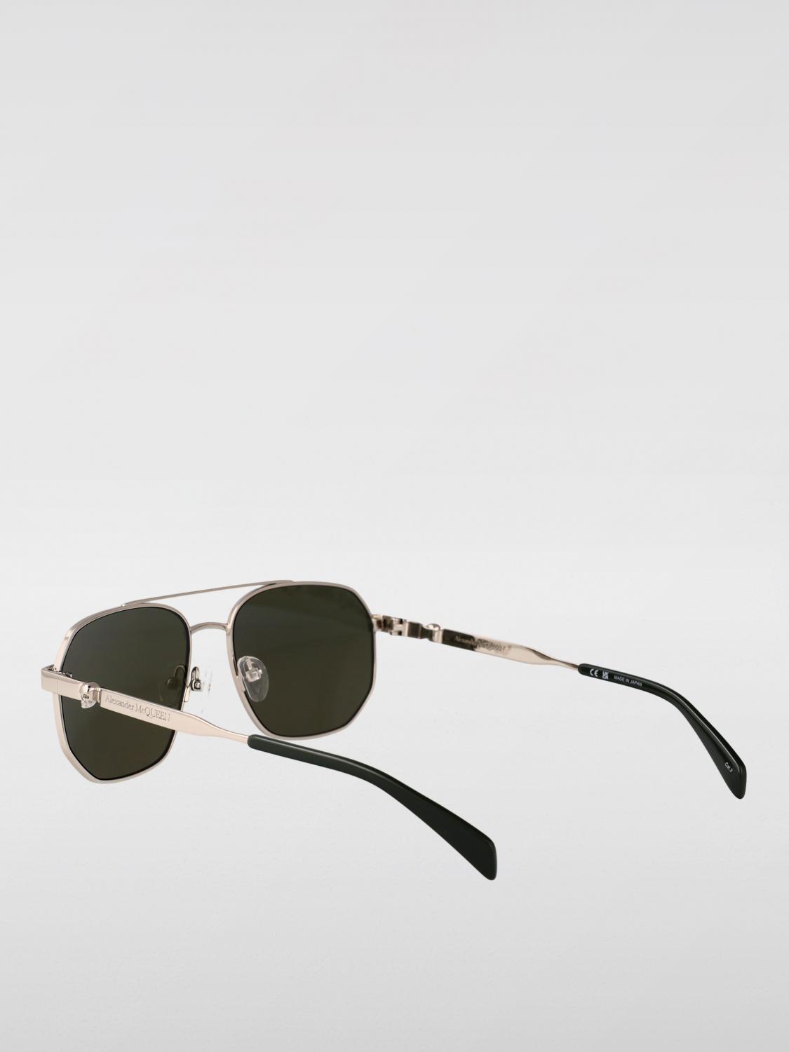 MCQUEEN 선글라스: McQueen AM0458S 메탈 선글라스, 실버 - Img 3