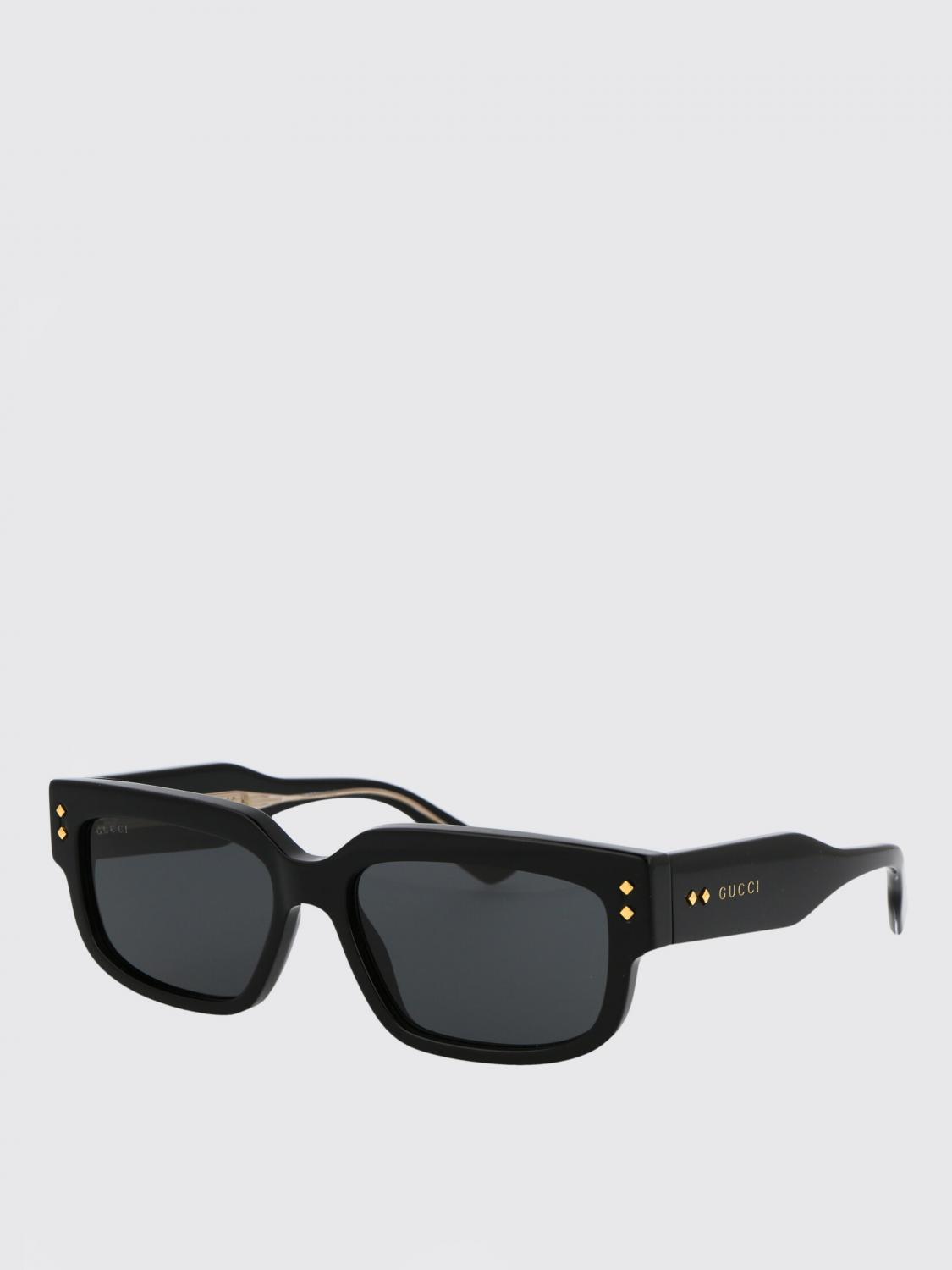 GUCCI SUNGLASSES: Sunglasses men Gucci, Black - Img 1