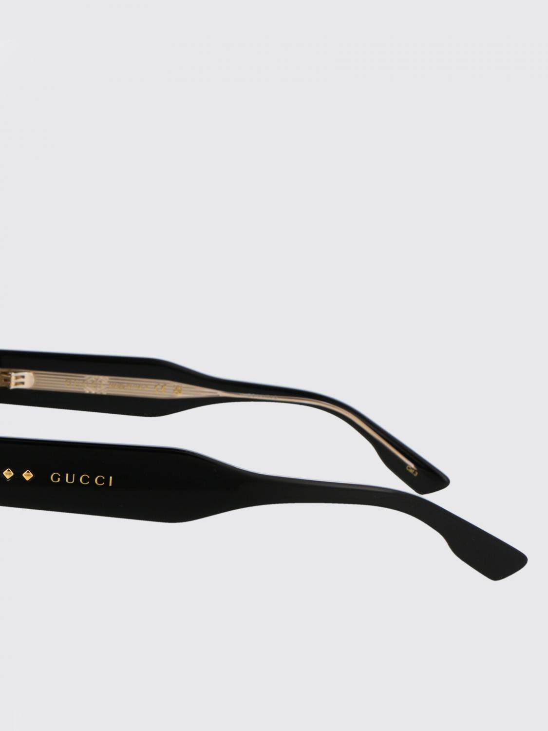 GUCCI SUNGLASSES: Sunglasses men Gucci, Black - Img 3