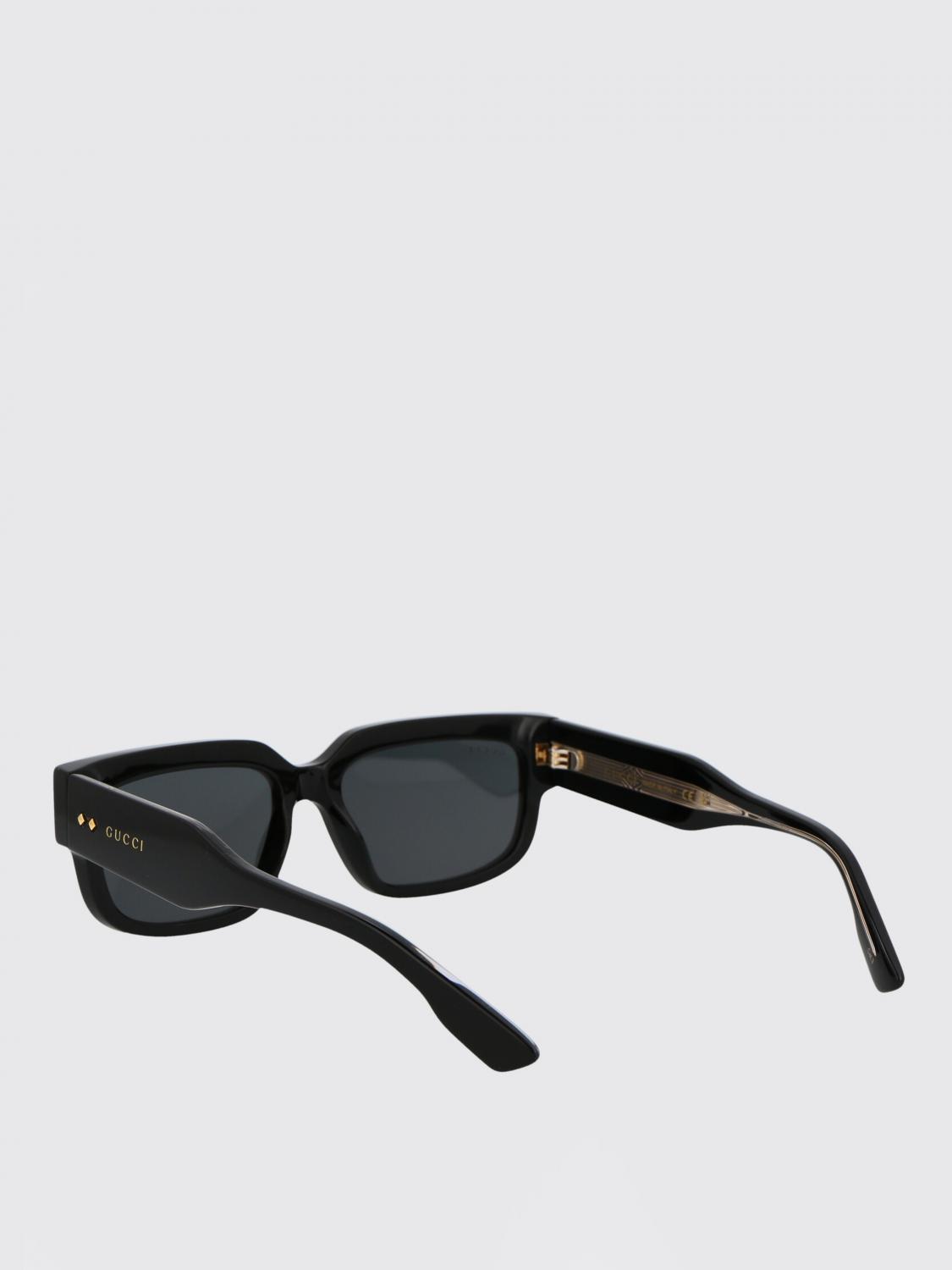GUCCI SUNGLASSES: Sunglasses men Gucci, Black - Img 4