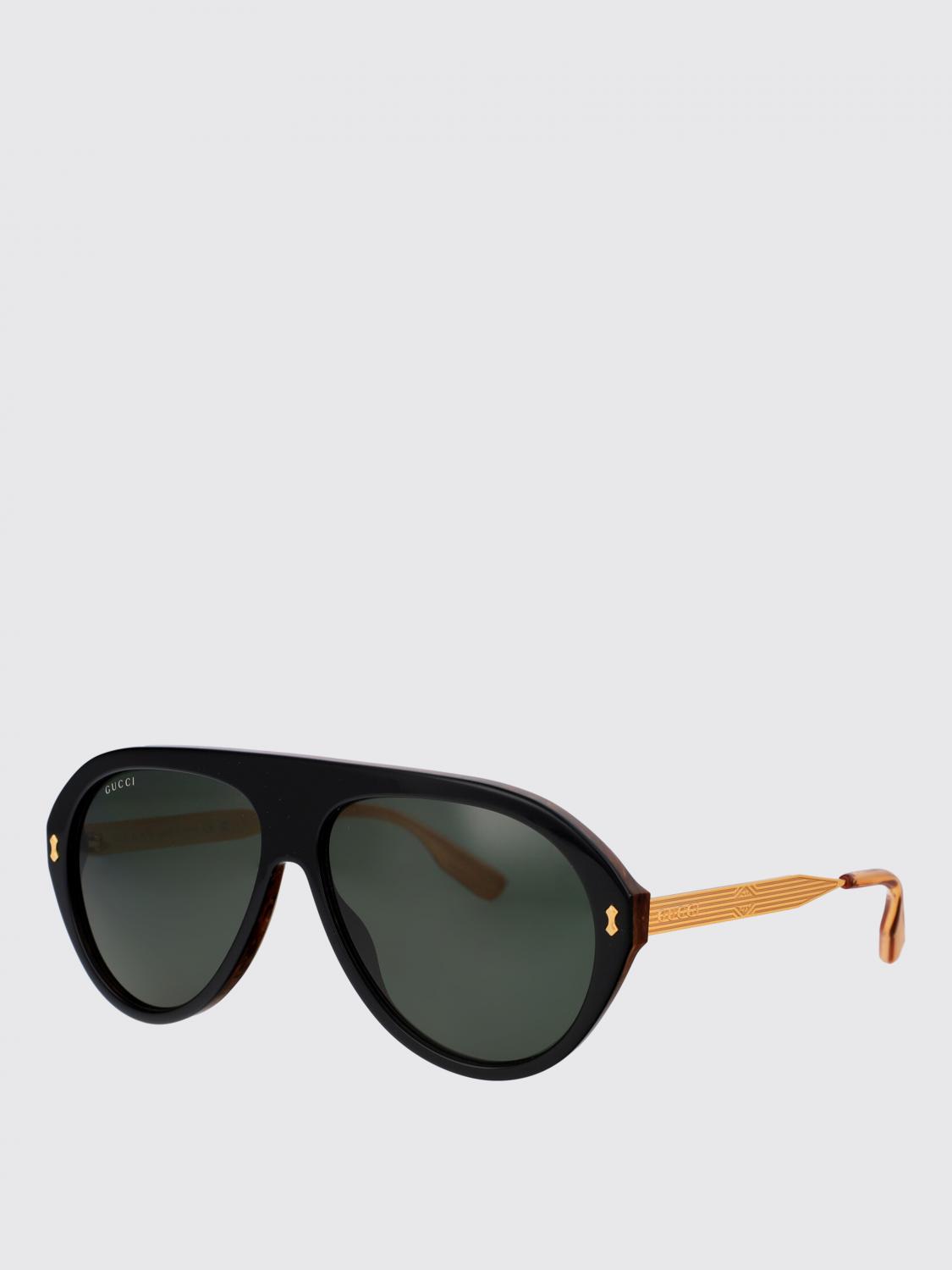 GUCCI SUNGLASSES: Sunglasses men Gucci, Black - Img 1