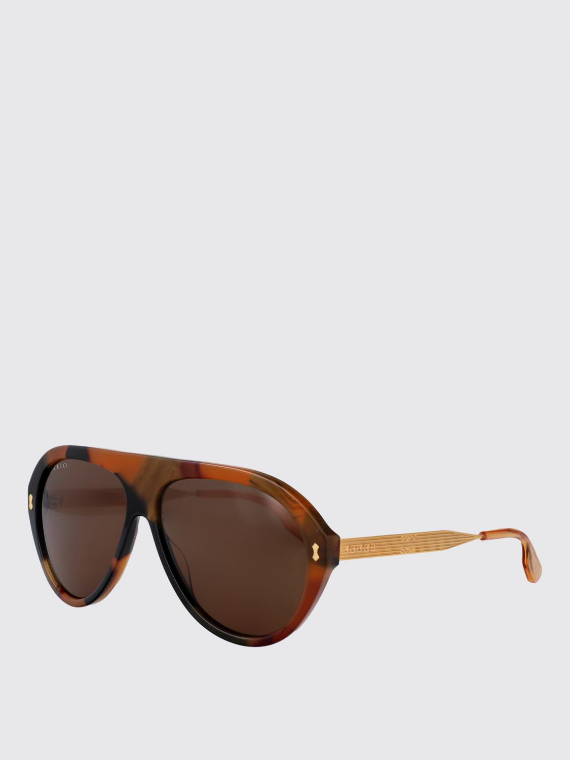 GUCCI SUNGLASSES: Sunglasses men Gucci, Gold - Img 1