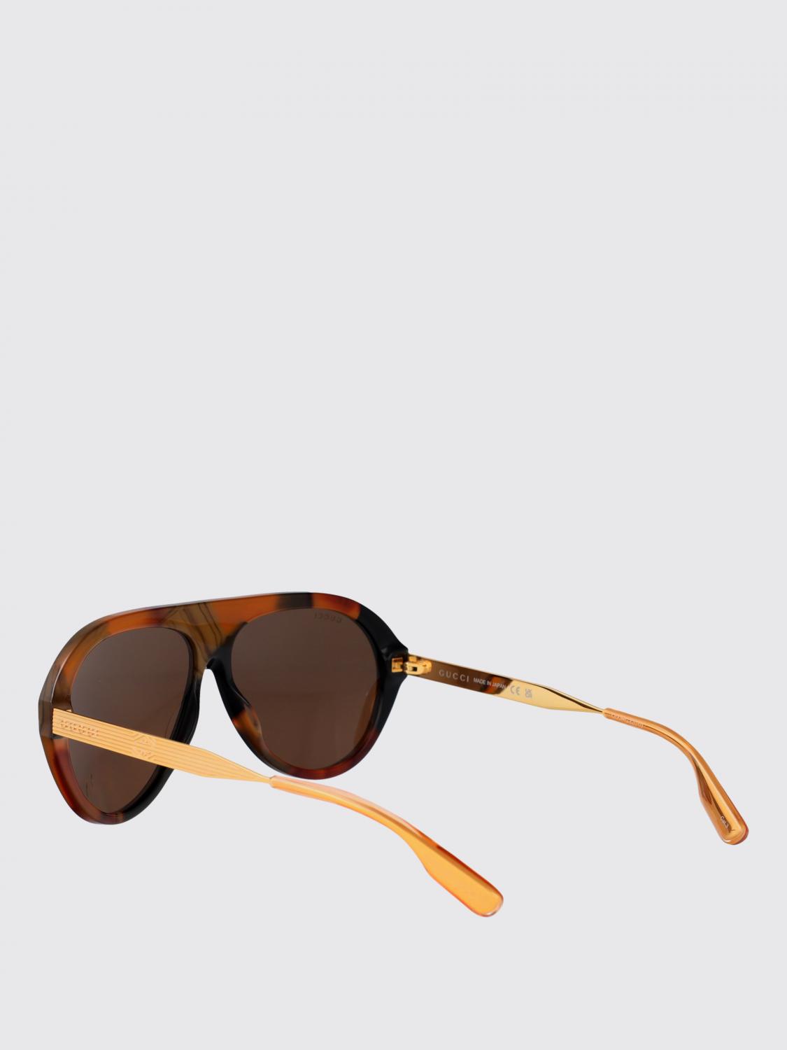 GUCCI SUNGLASSES: Sunglasses men Gucci, Gold - Img 3