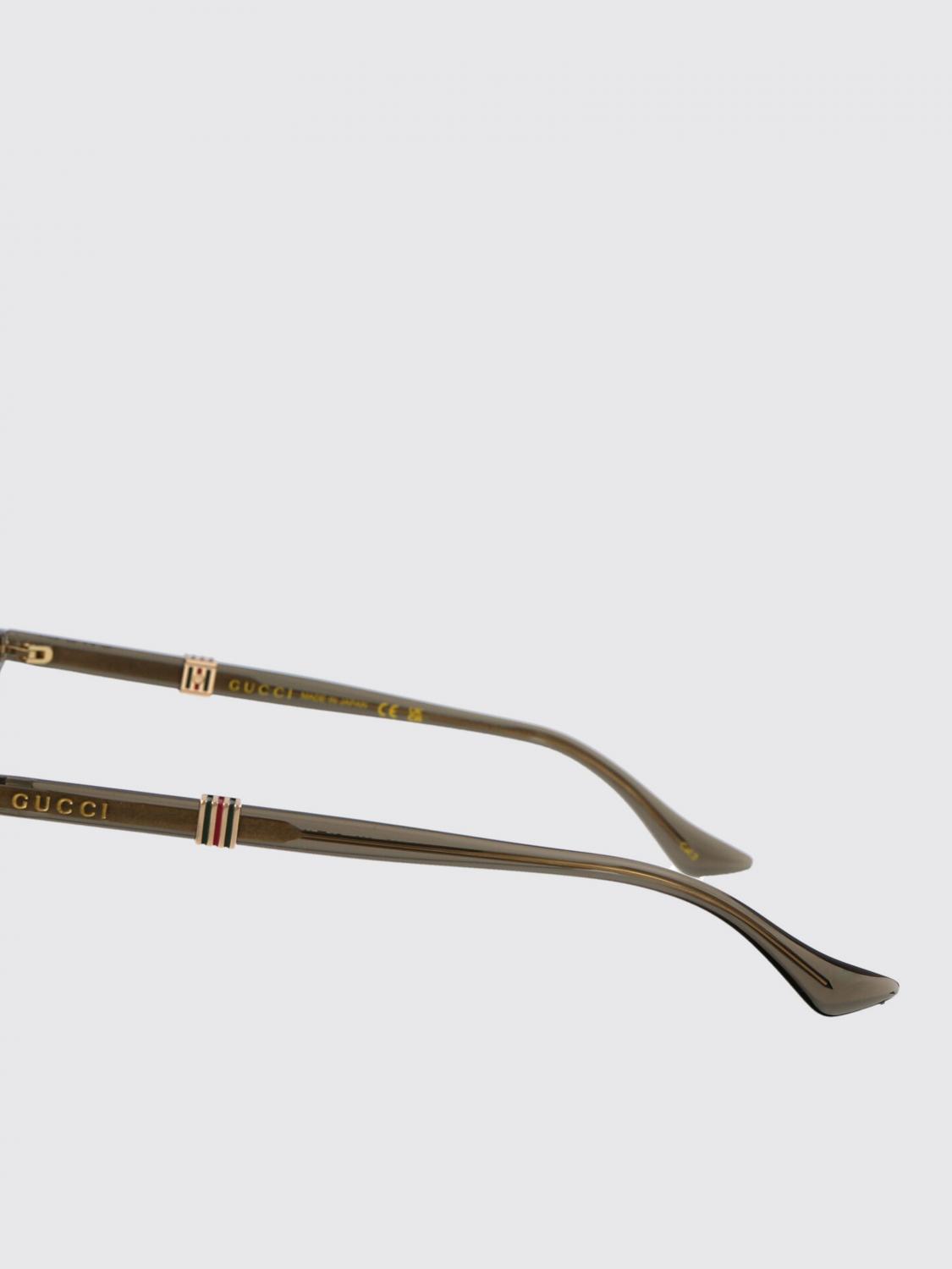 GUCCI SUNGLASSES: Sunglasses men Gucci, Brown - Img 4
