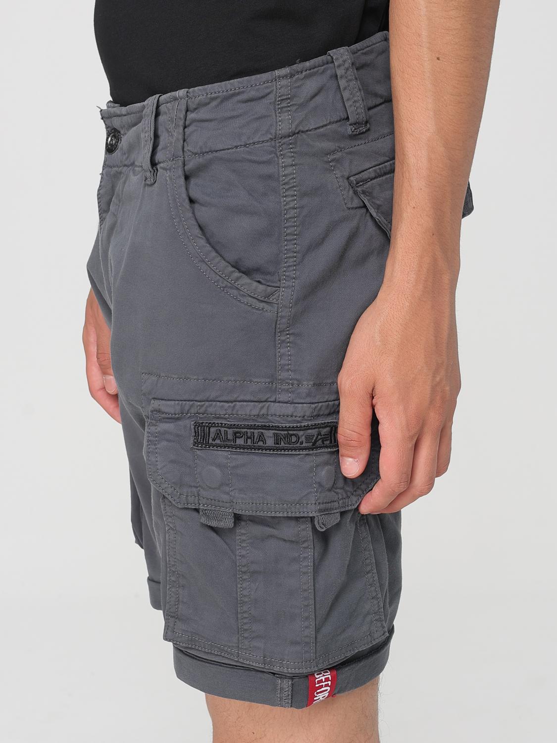 ALPHA INDUSTRIES 쇼츠: 쇼츠 남성 Alpha Industries, 그레이 - Img 3