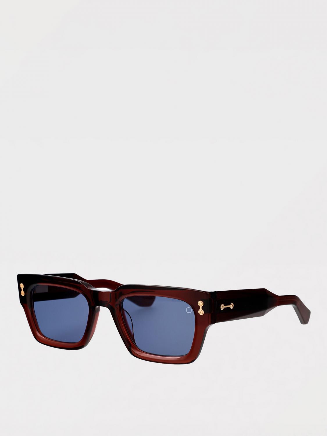 AKONI OCCHIALI DA SOLE: Occhiali da sole in acetato Crystal Burgundy Akoni, Bordeaux - Img 1