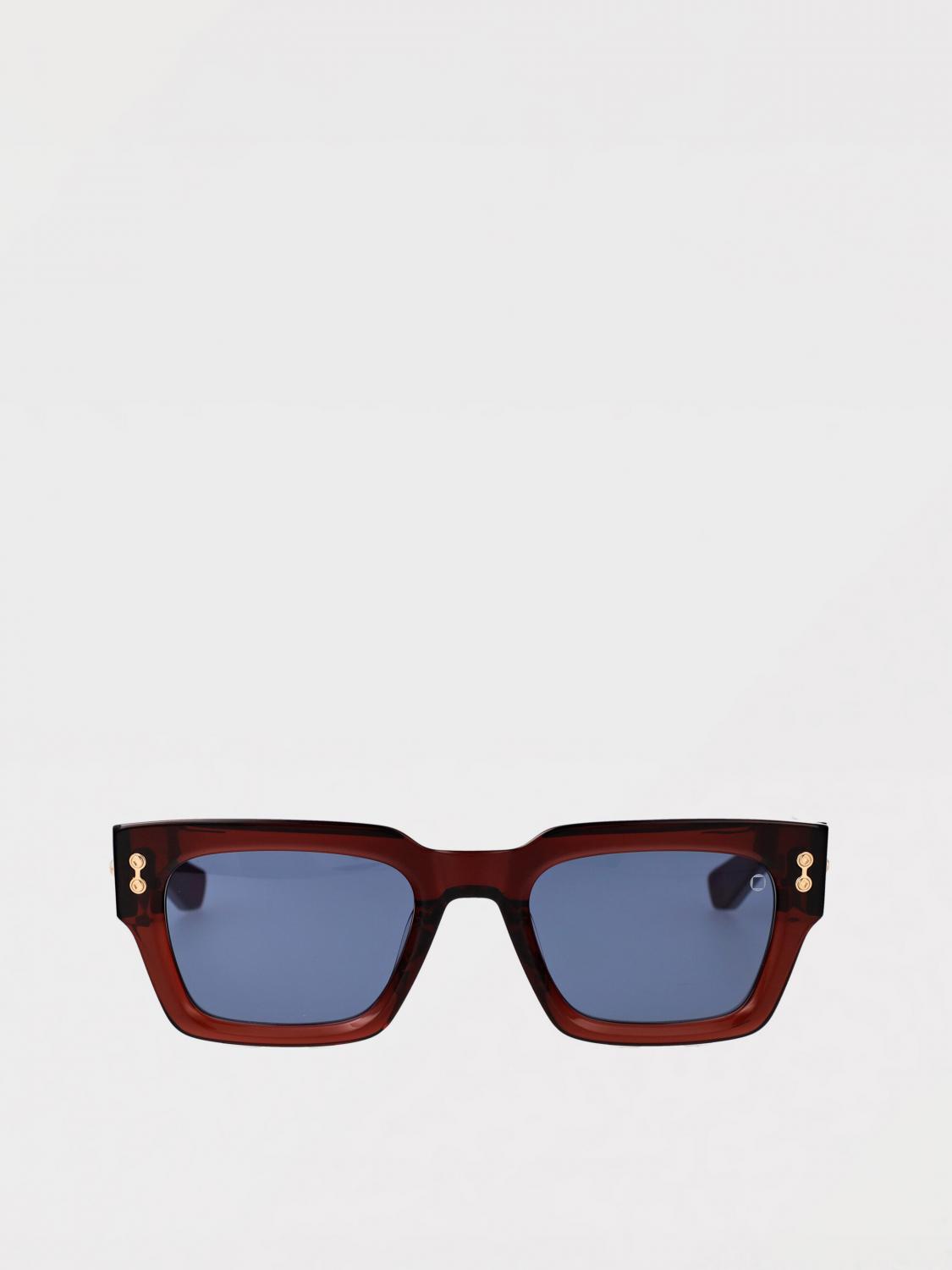 AKONI OCCHIALI DA SOLE: Occhiali da sole in acetato Crystal Burgundy Akoni, Bordeaux - Img 2